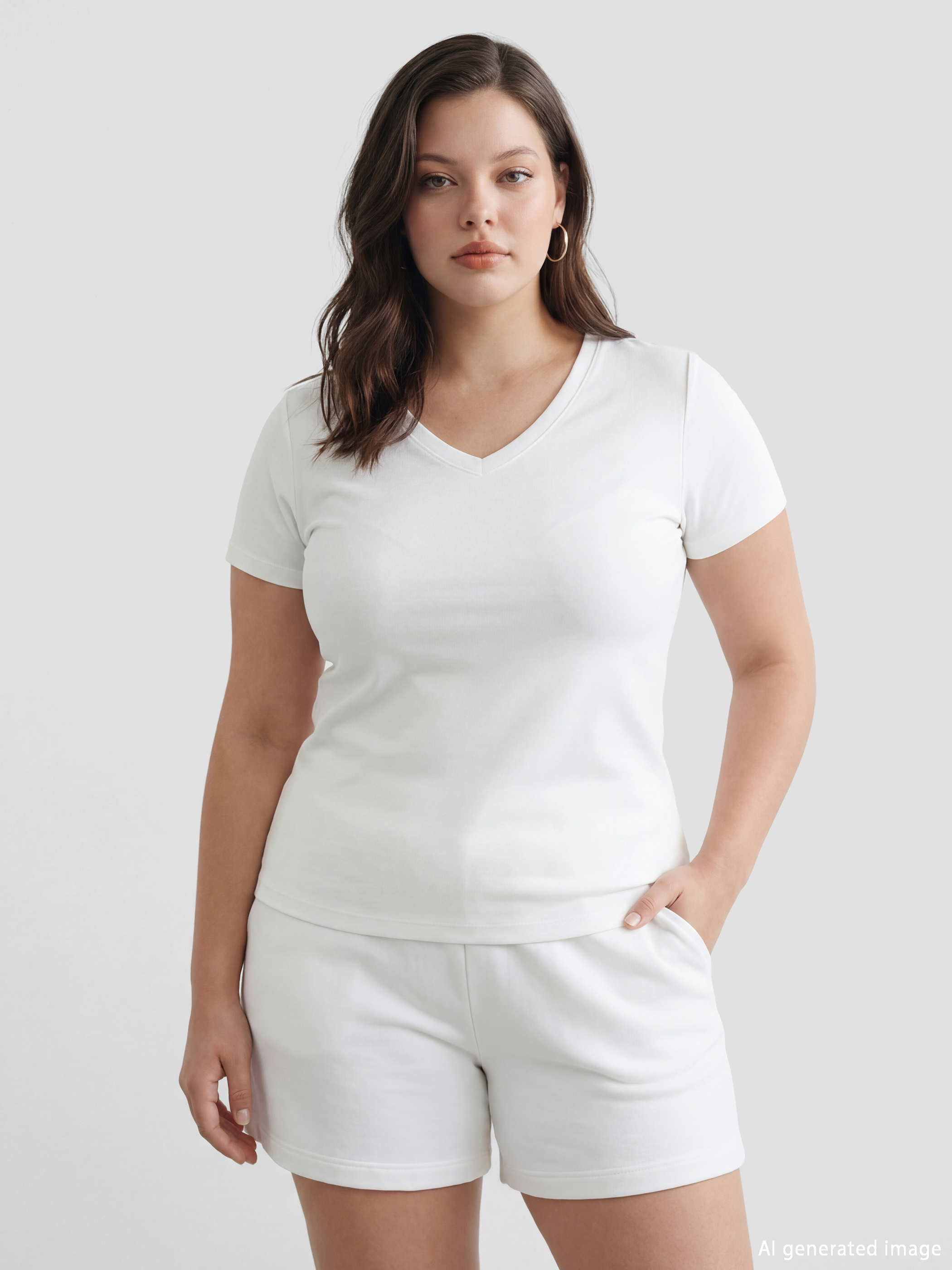 تيشيرت بيج فاتح / ايكرو امرأة-1