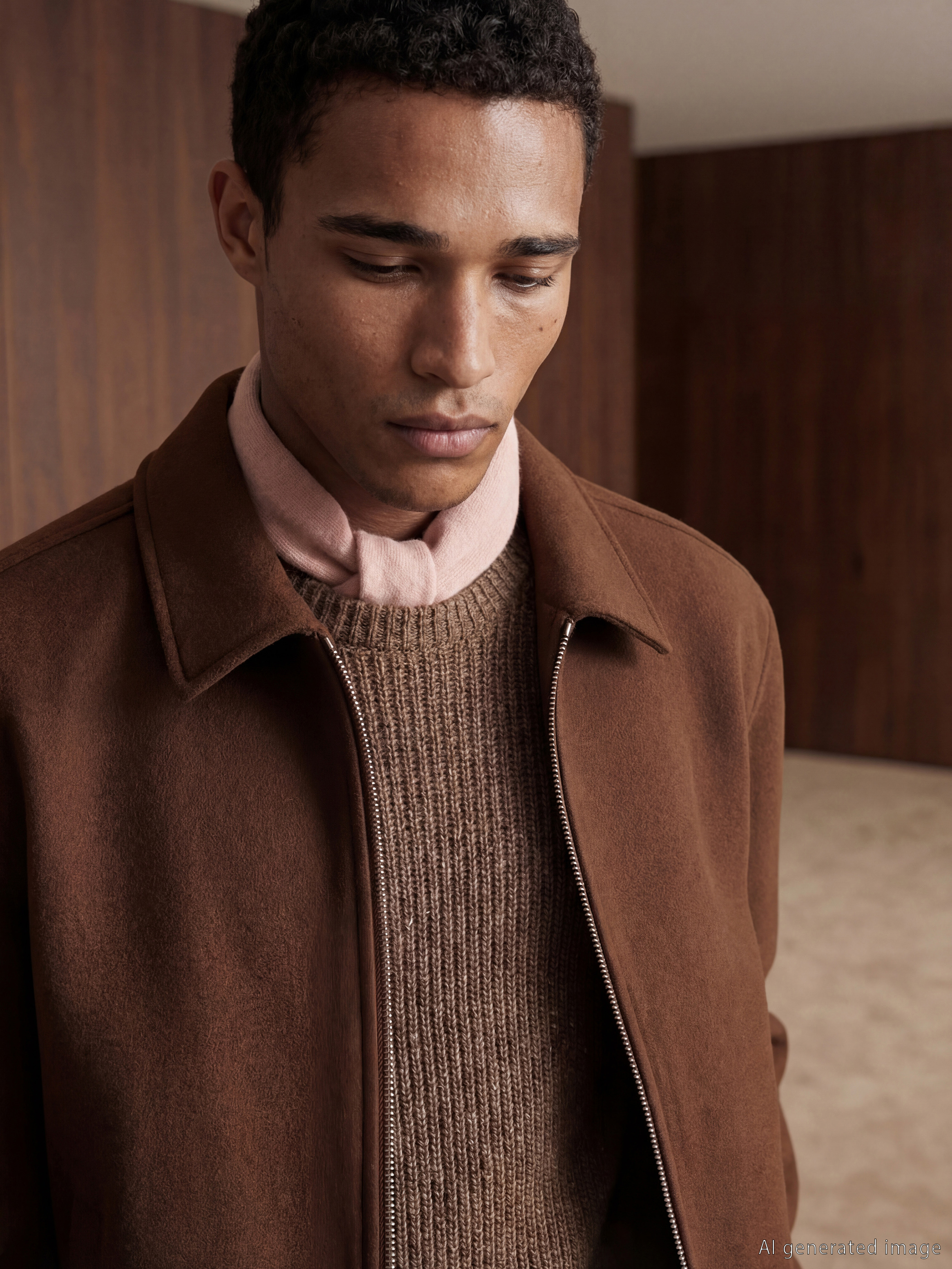 LCW Vision Standart Kalıp Erkek Kaşe Mont - S6I982Z8-R3B