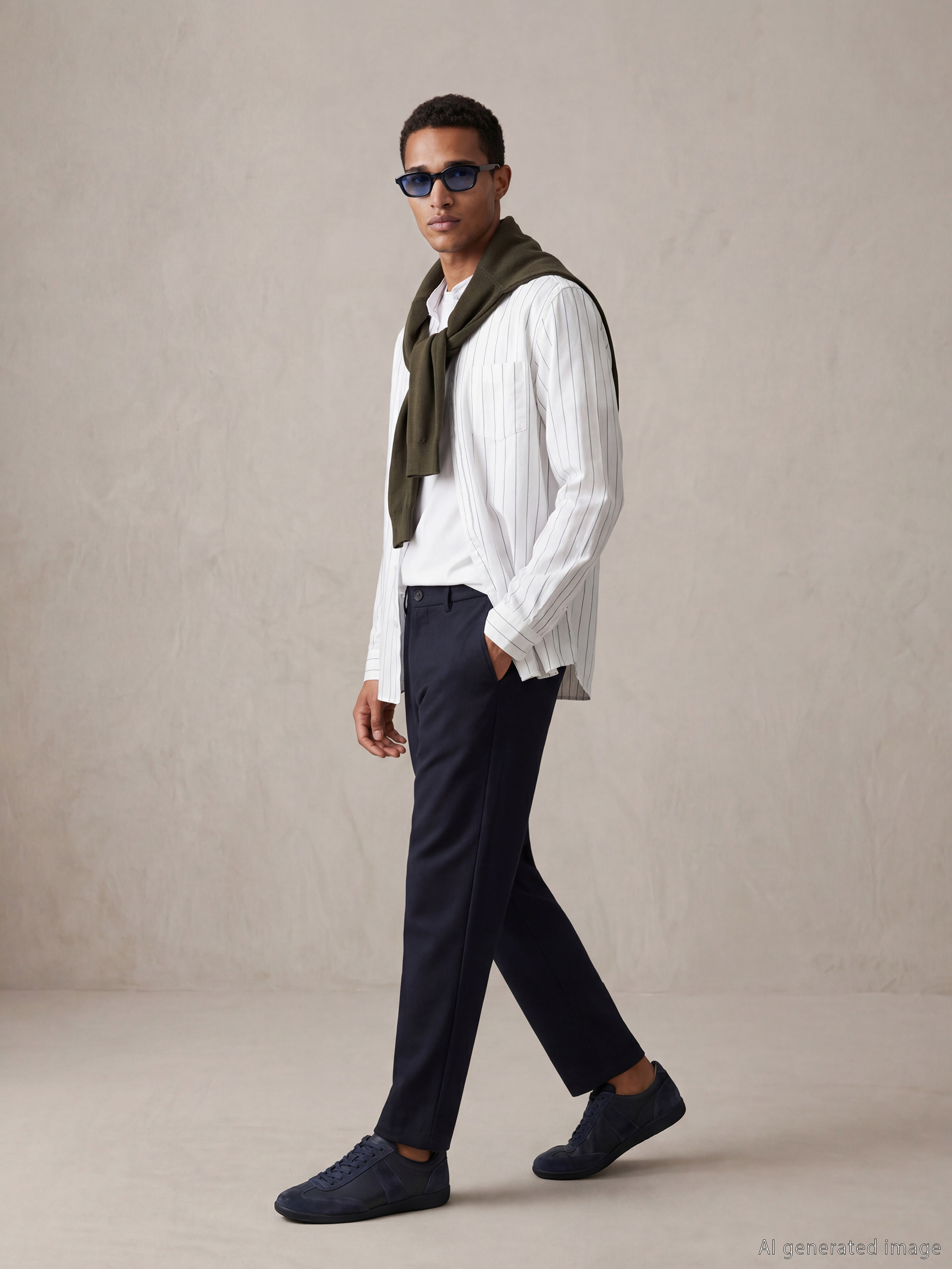 Men's Standard Fit Trousers-1