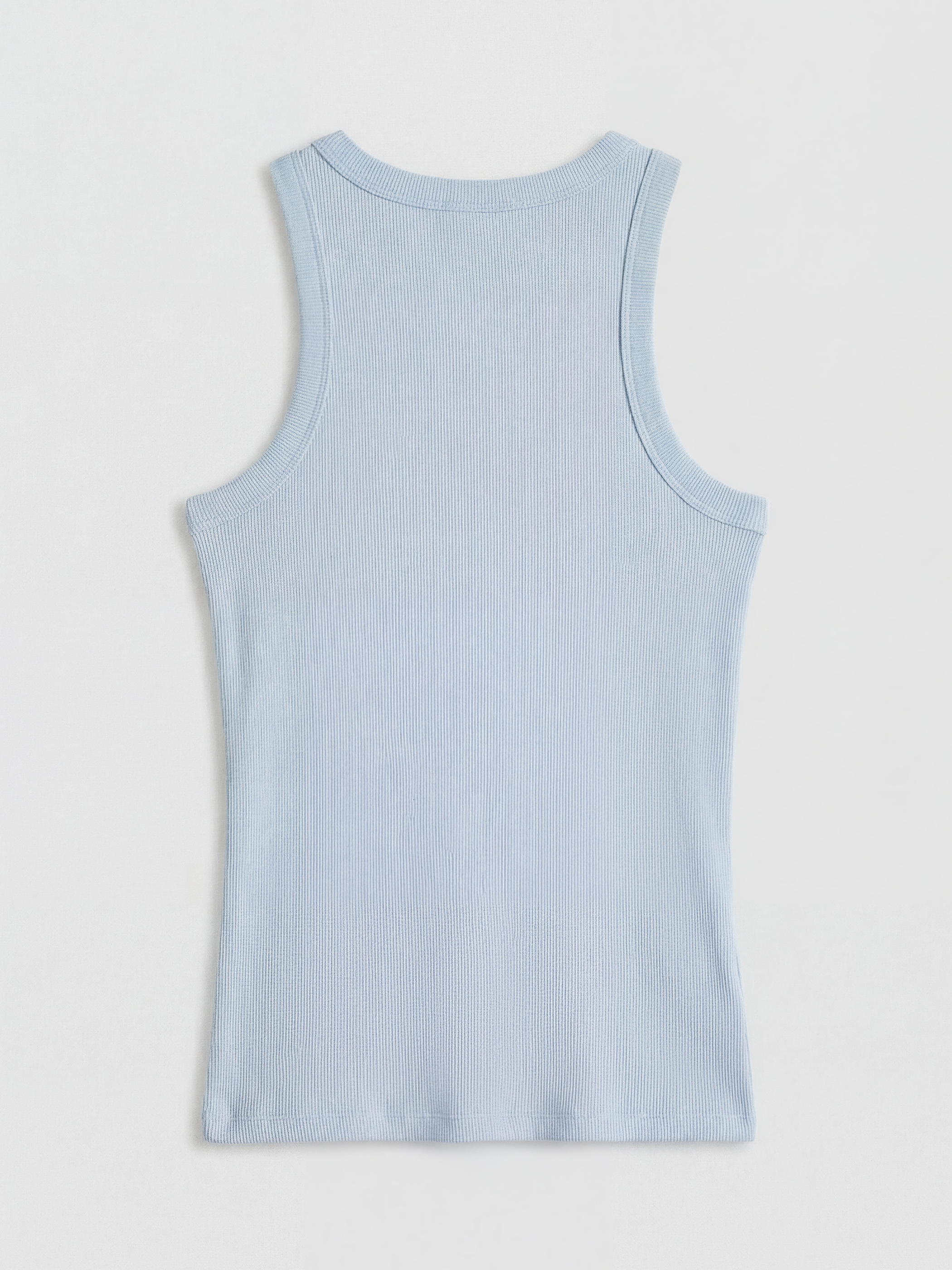 Žena PLAVA Majica bez rukava-5