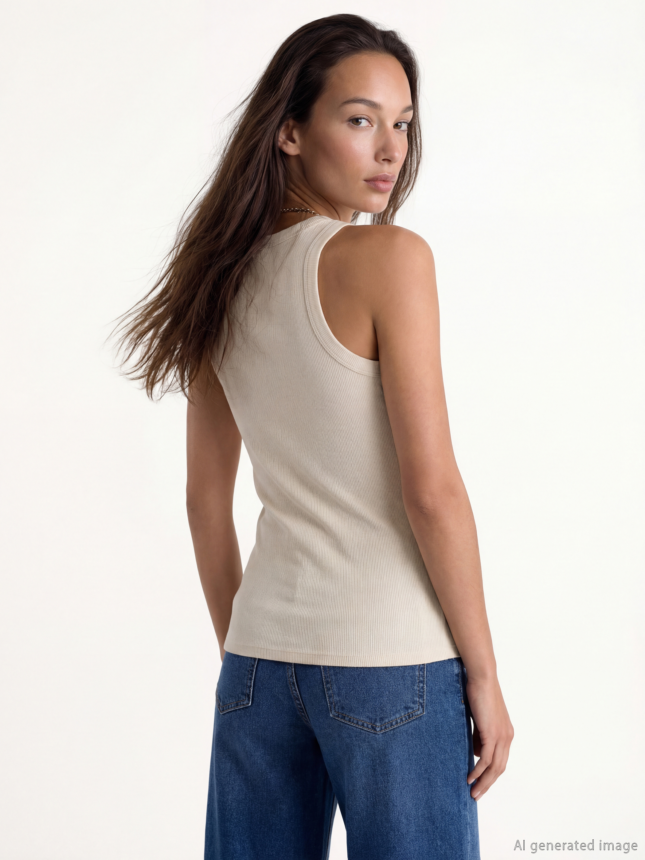 Bisiklet Yaka Kadın Atlet	-3