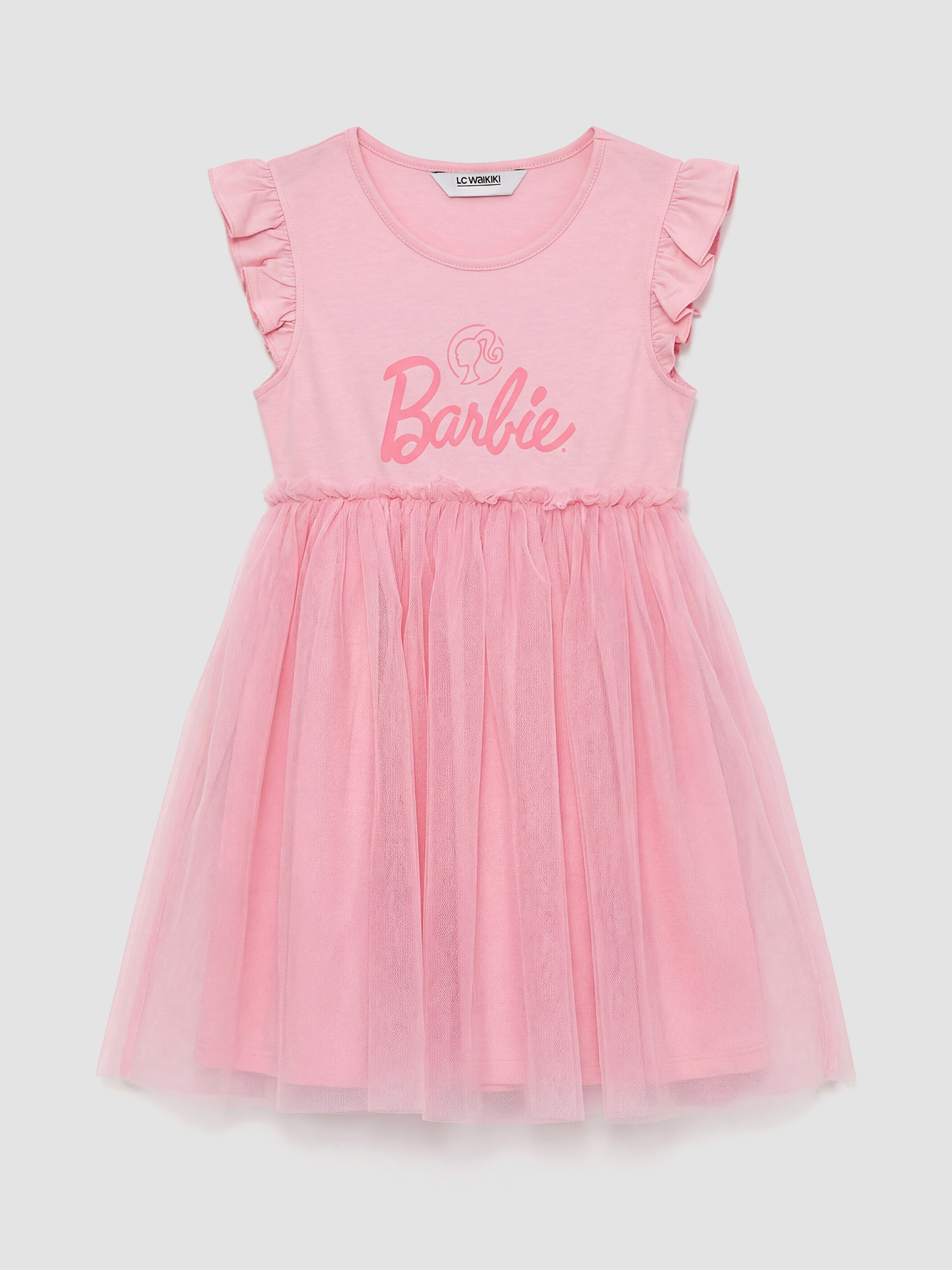 LCW Kids فستان توتو مطبوع للبنات باربي - S6IF94Z1-GA5