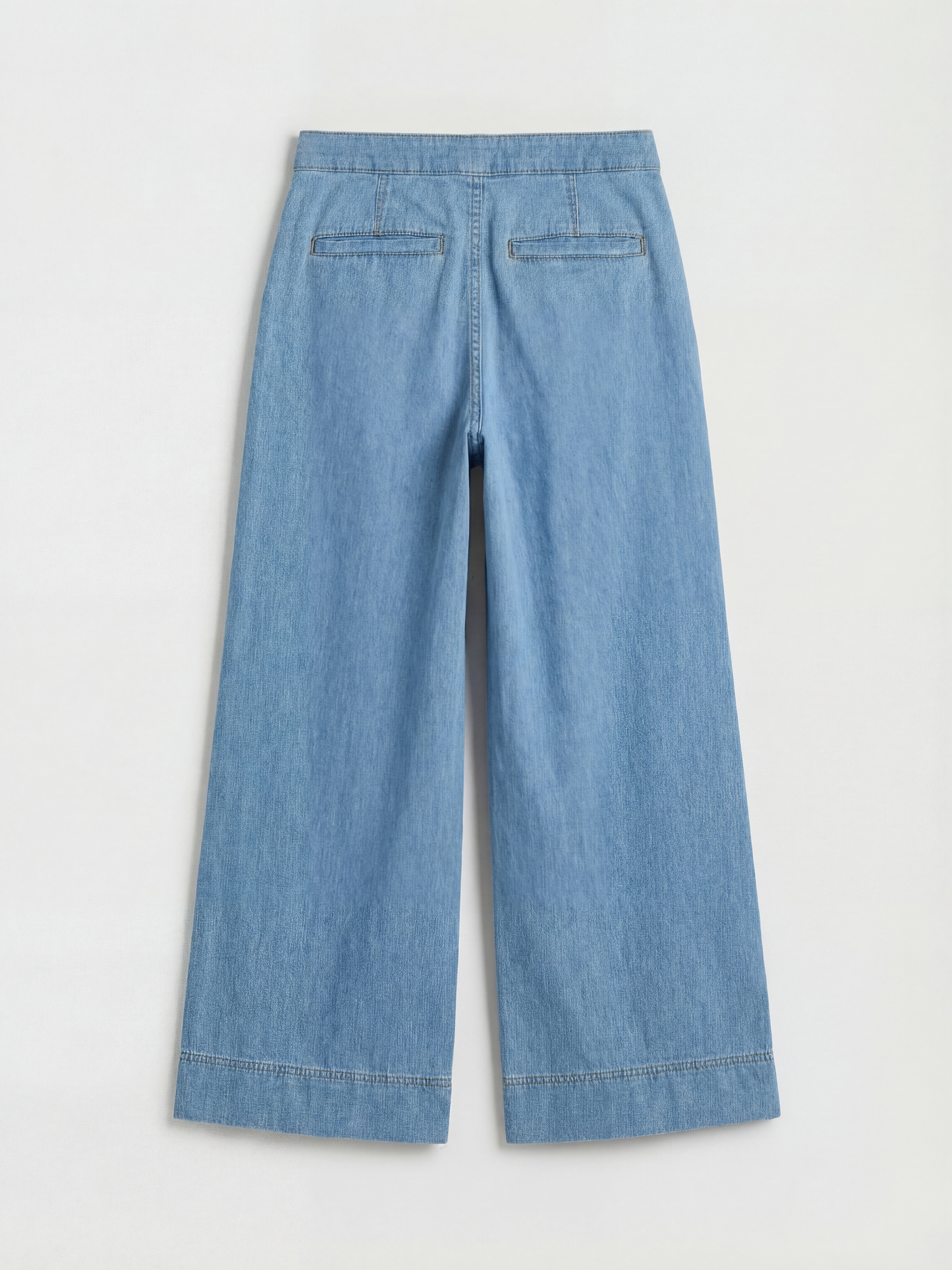 İndigo Wideleg Kadın Jean Pantolon-5