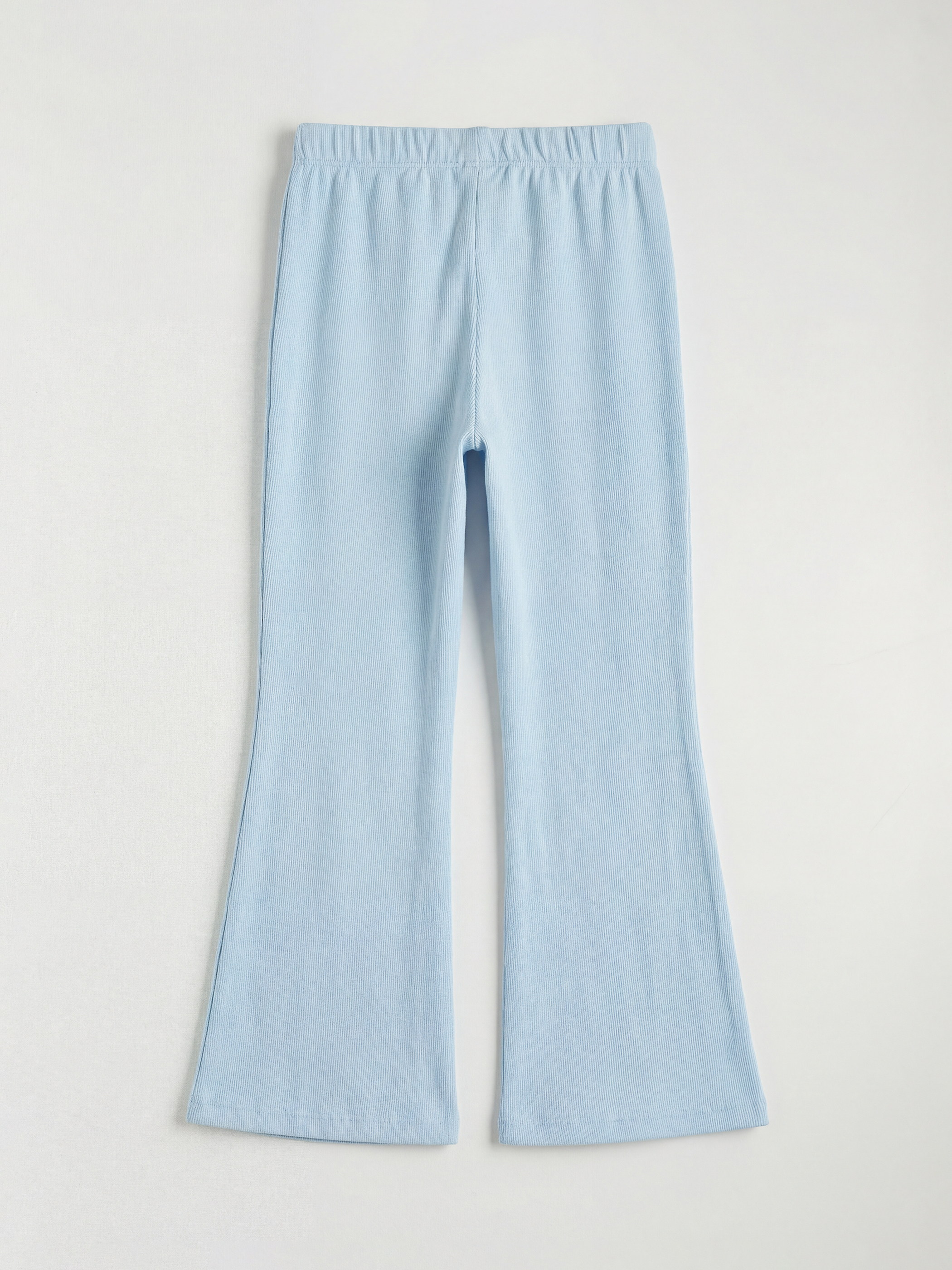 Mavi İspanyol Paça Kız Çocuk Tayt-1