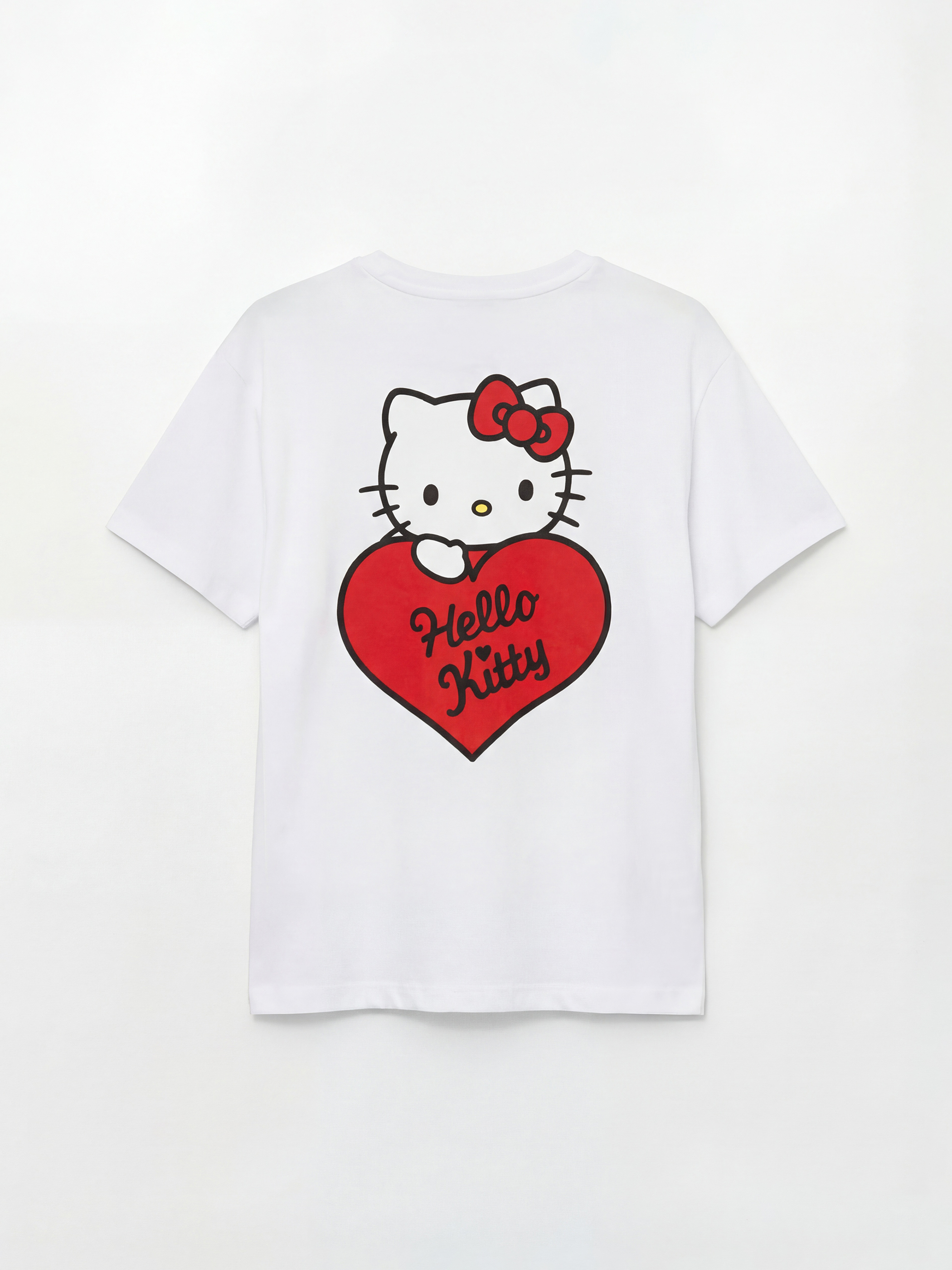 Hello Kitty Graphic Tee for Girls with a Crew Neck-1
