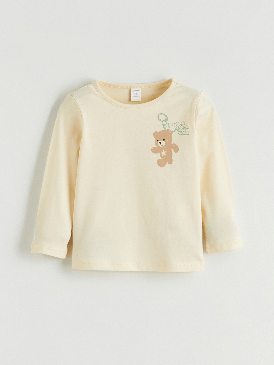 LCW ECO Ayıcık Baskılı Kız Çocuk Uzun Kollu Tişört - S6IH46Z1-FQ8