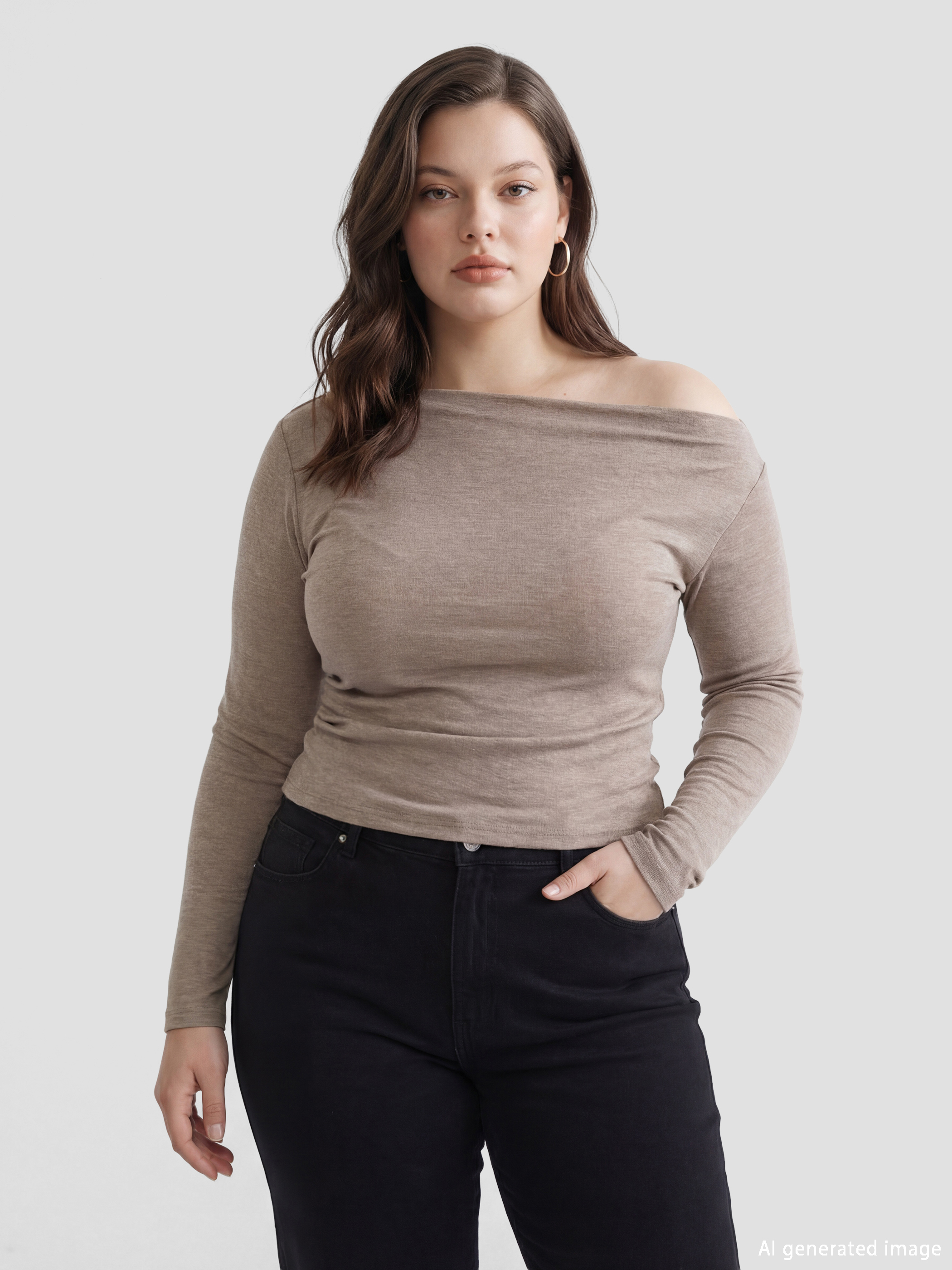 LCW Vision Kayık Yaka Büzgülü Bluz