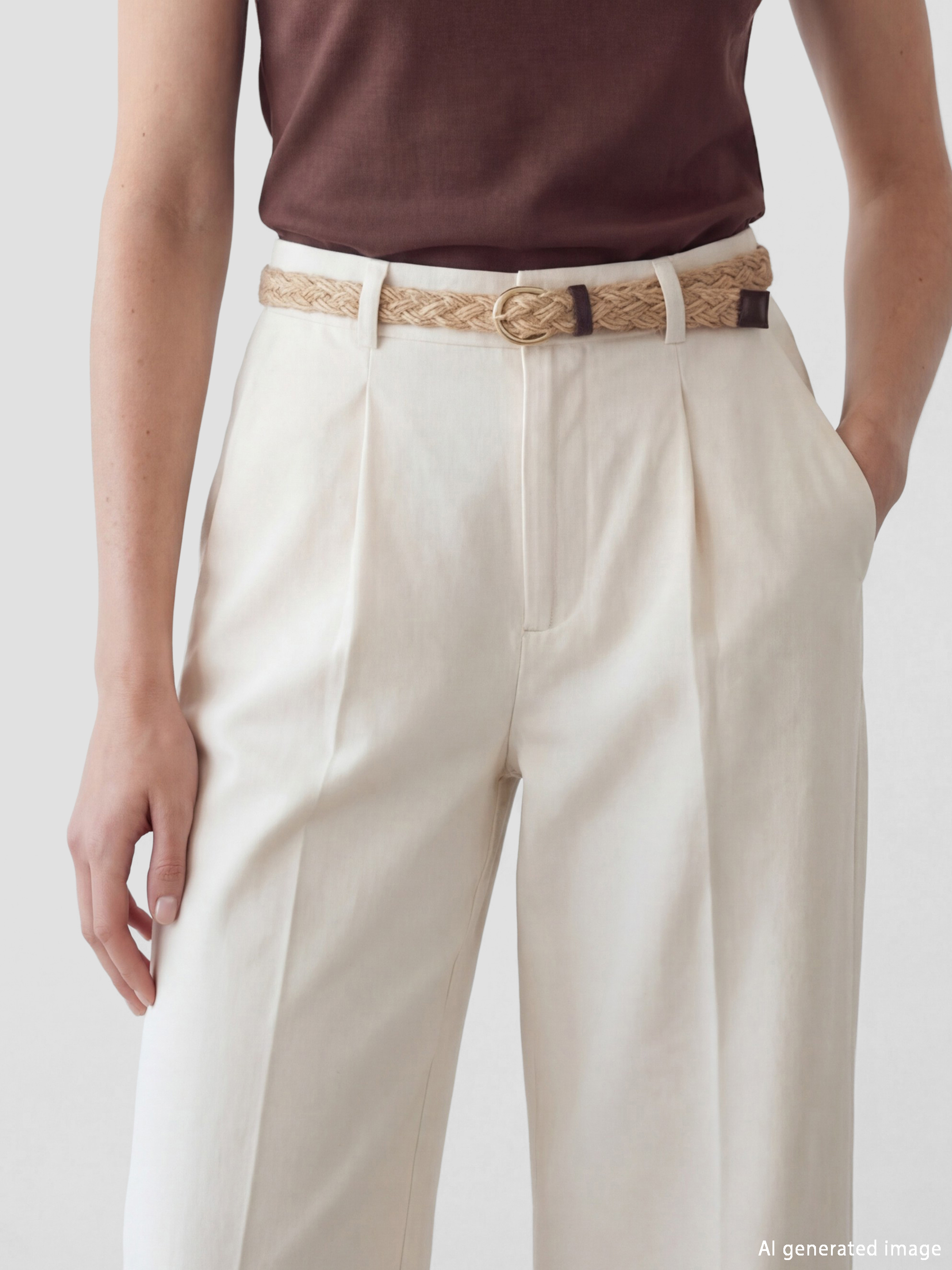 Жена Екрю Официални панталони-2