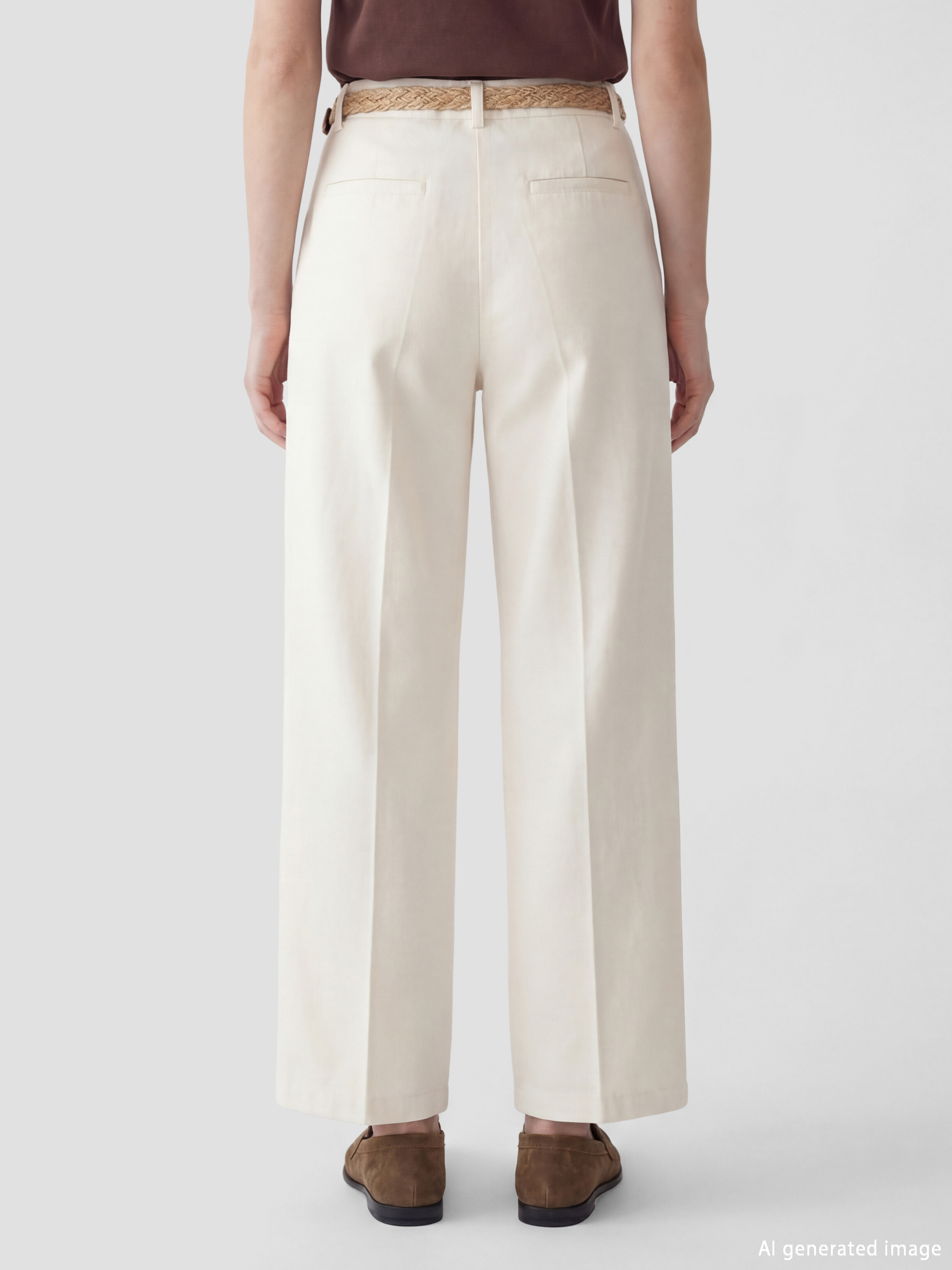 Жена Екрю Официални панталони-3