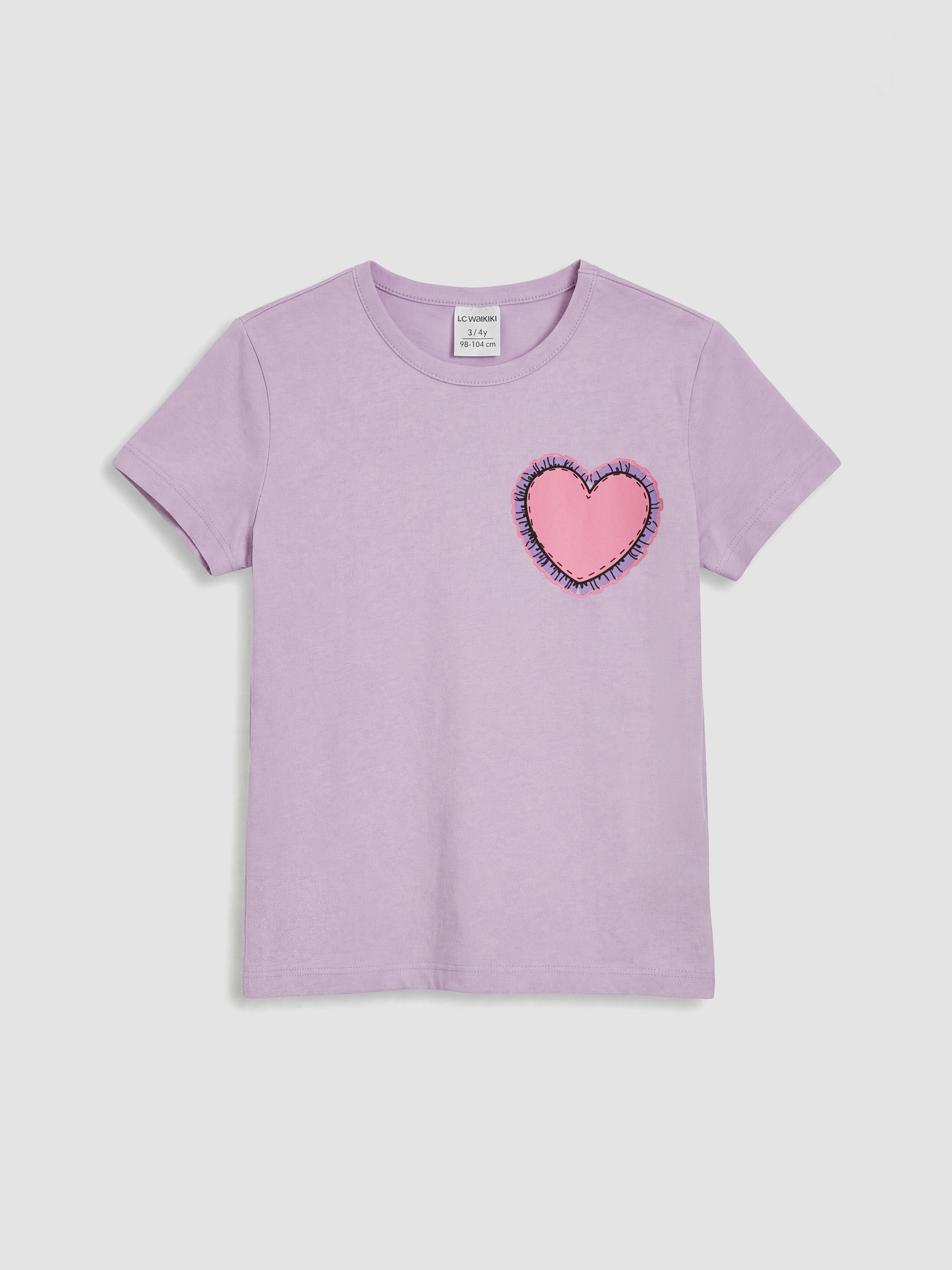 LCW Kids Girl LILAC T-Shirt - S6IJ50Z1-G3W