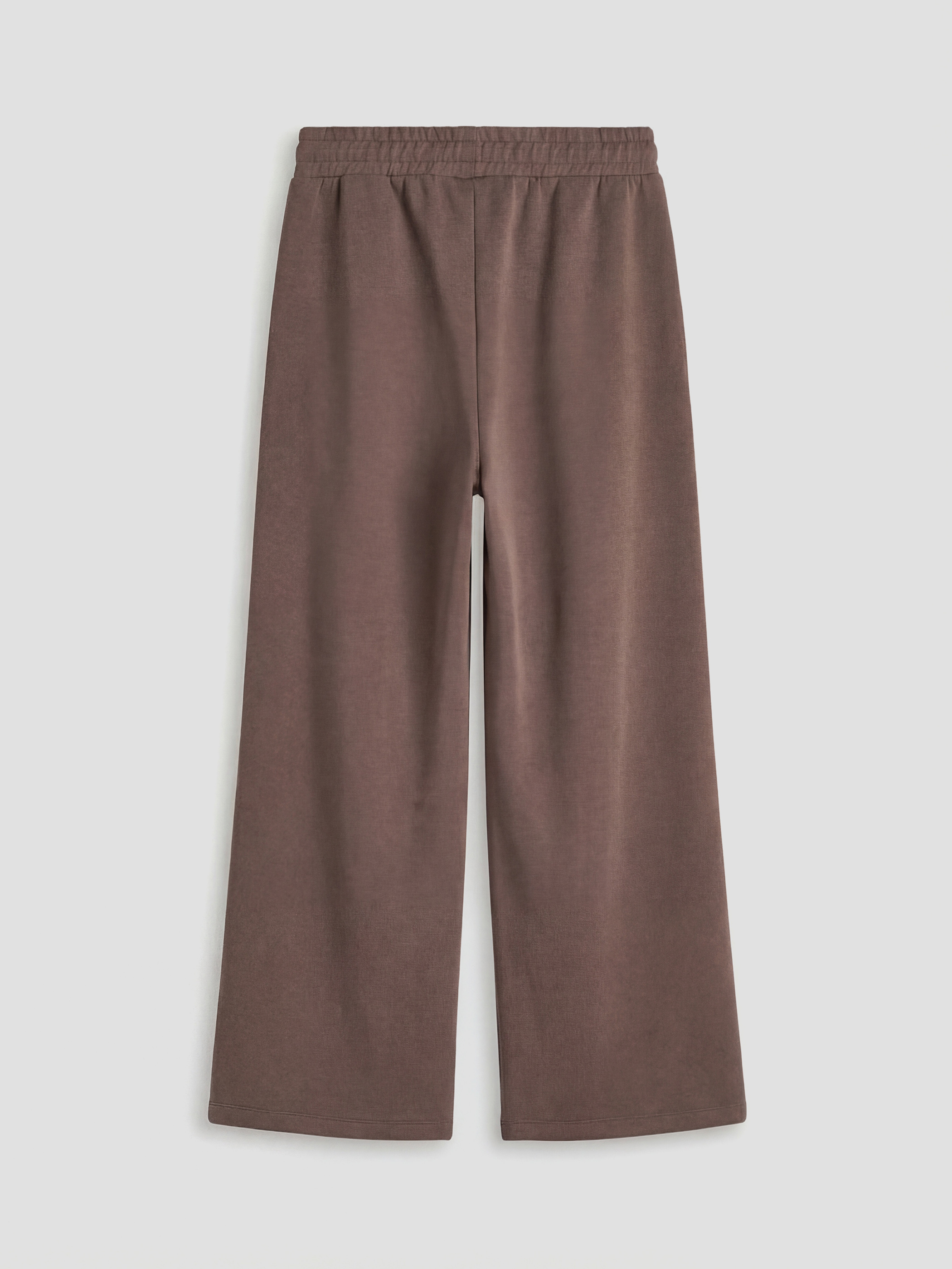 Kahverengi Beli Lastikli Modal Karışımlı Kadın Eşofman Altı-1