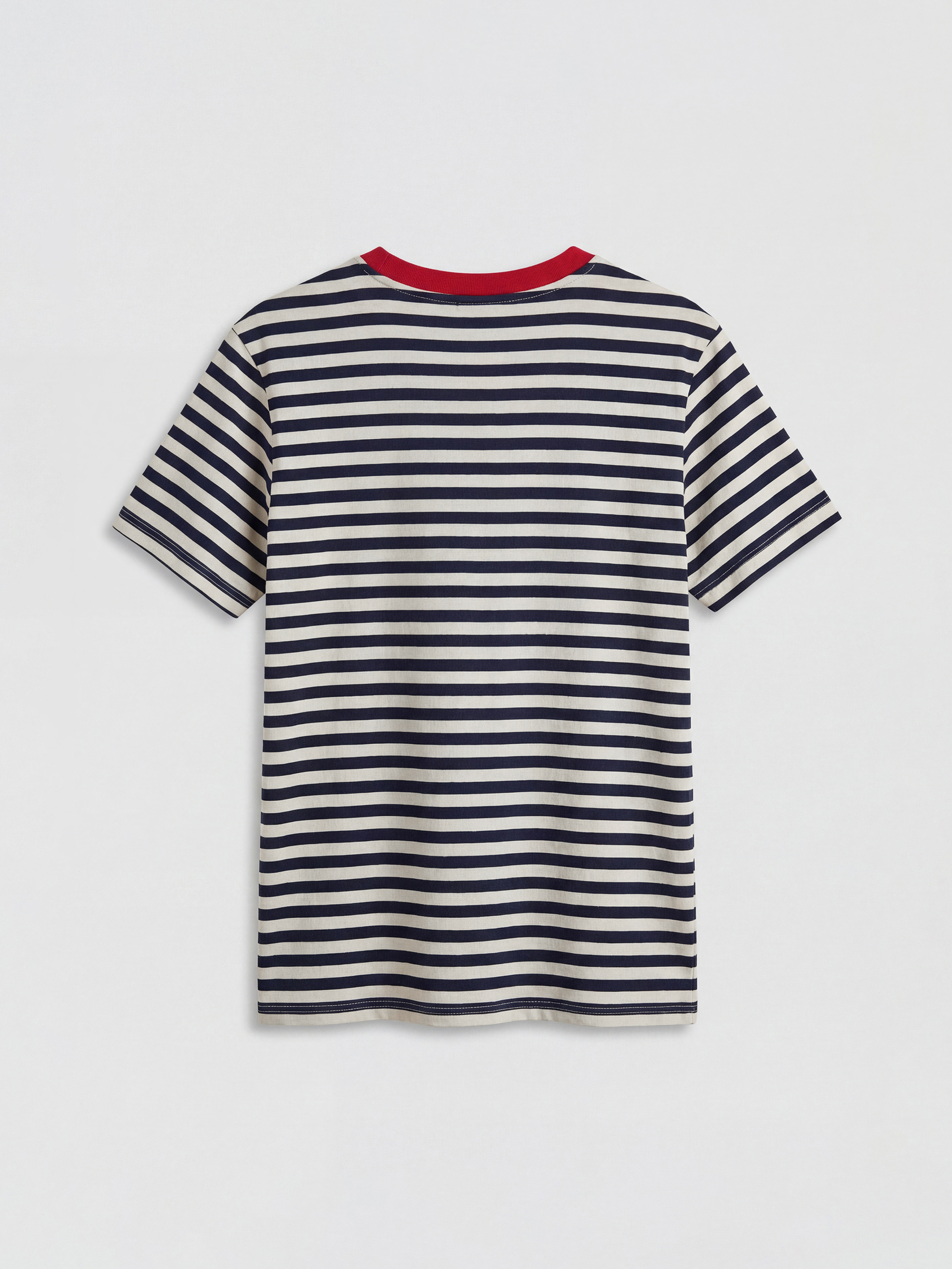 Crew Neck Striped Women's T-Shirt-5