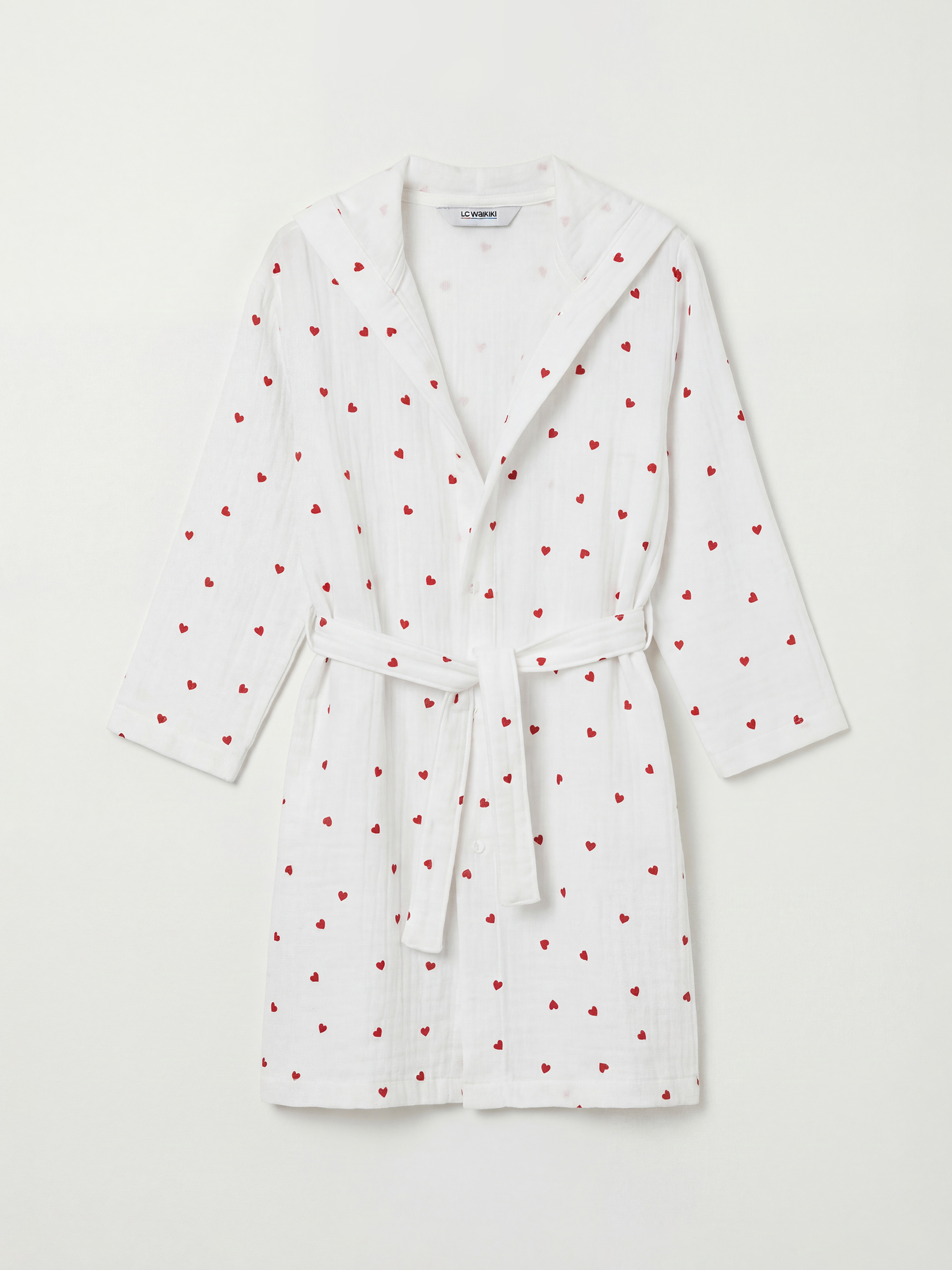 LCW HOME Kalpli Pamuklu Kız Çocuk Bornoz