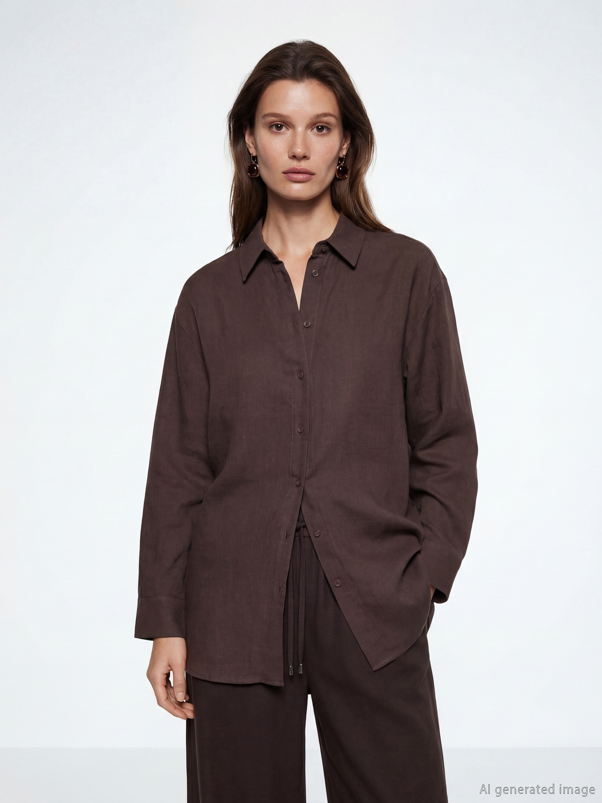 LCW Modest Müslin Kadın Gömlek Tunik	 - S6IT74Z8-L0E