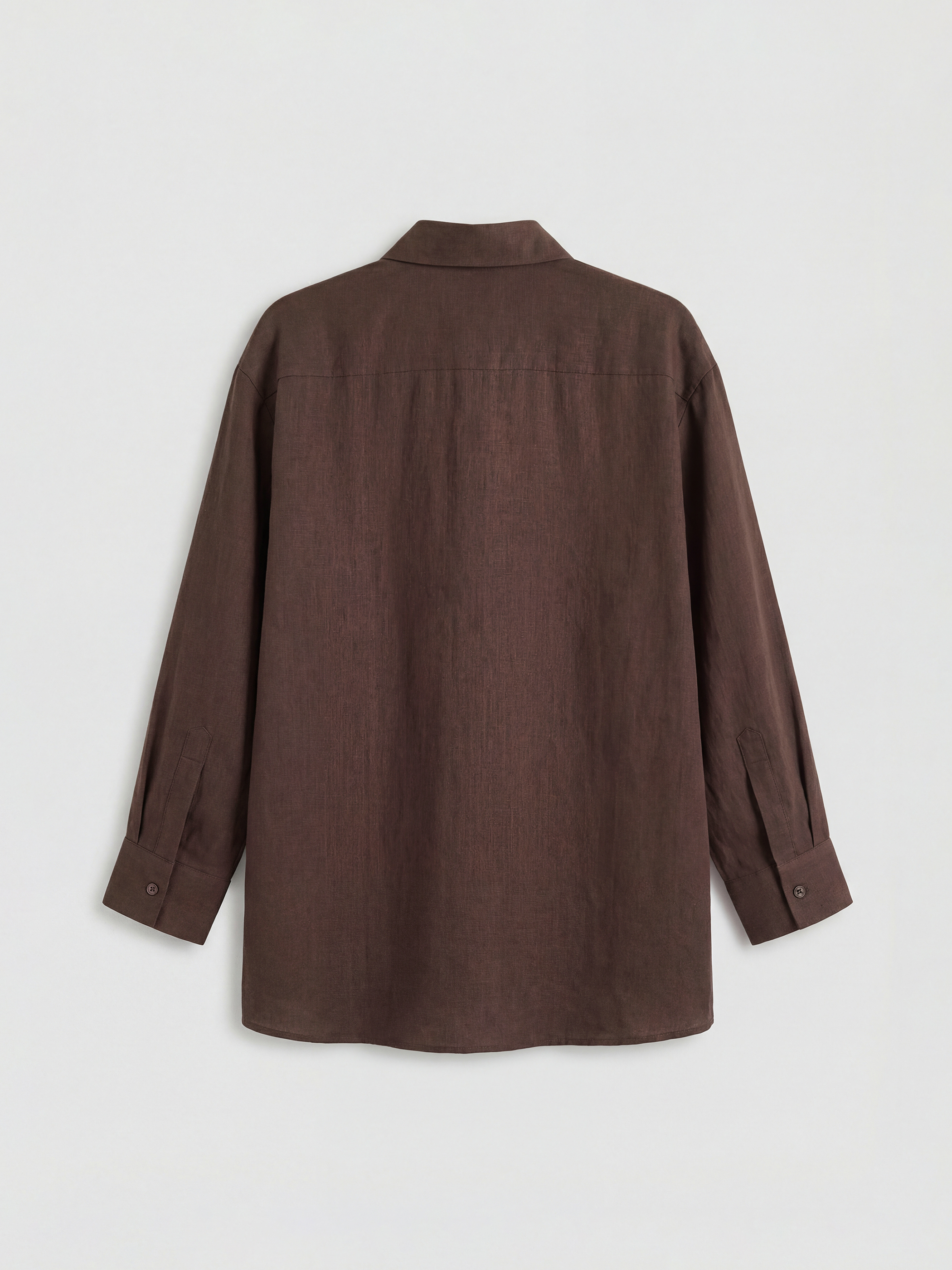 Kahverengi Müslin Kadın Gömlek Tunik	-4