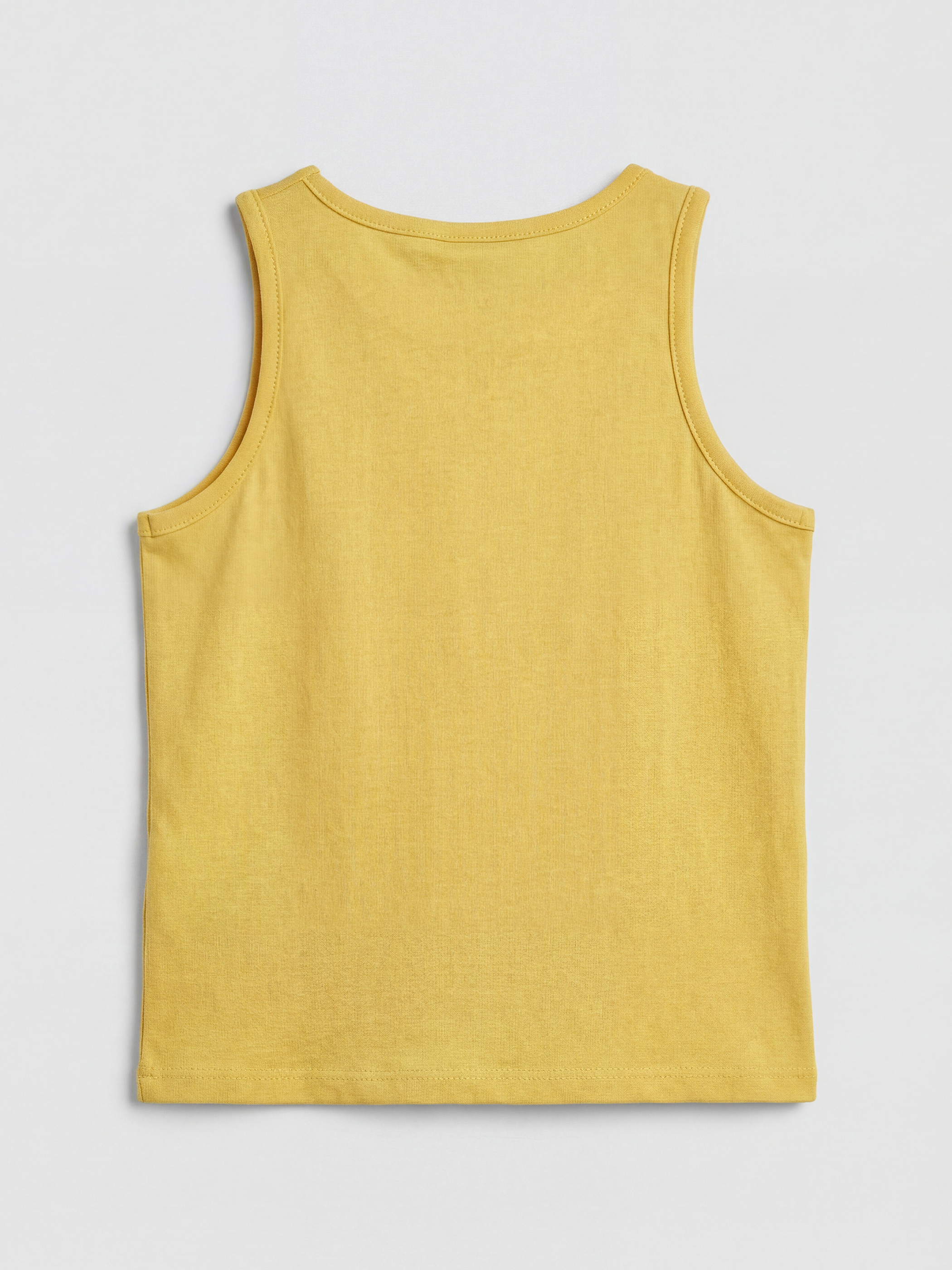 Момиче Жълто Безръкавна тениска-1