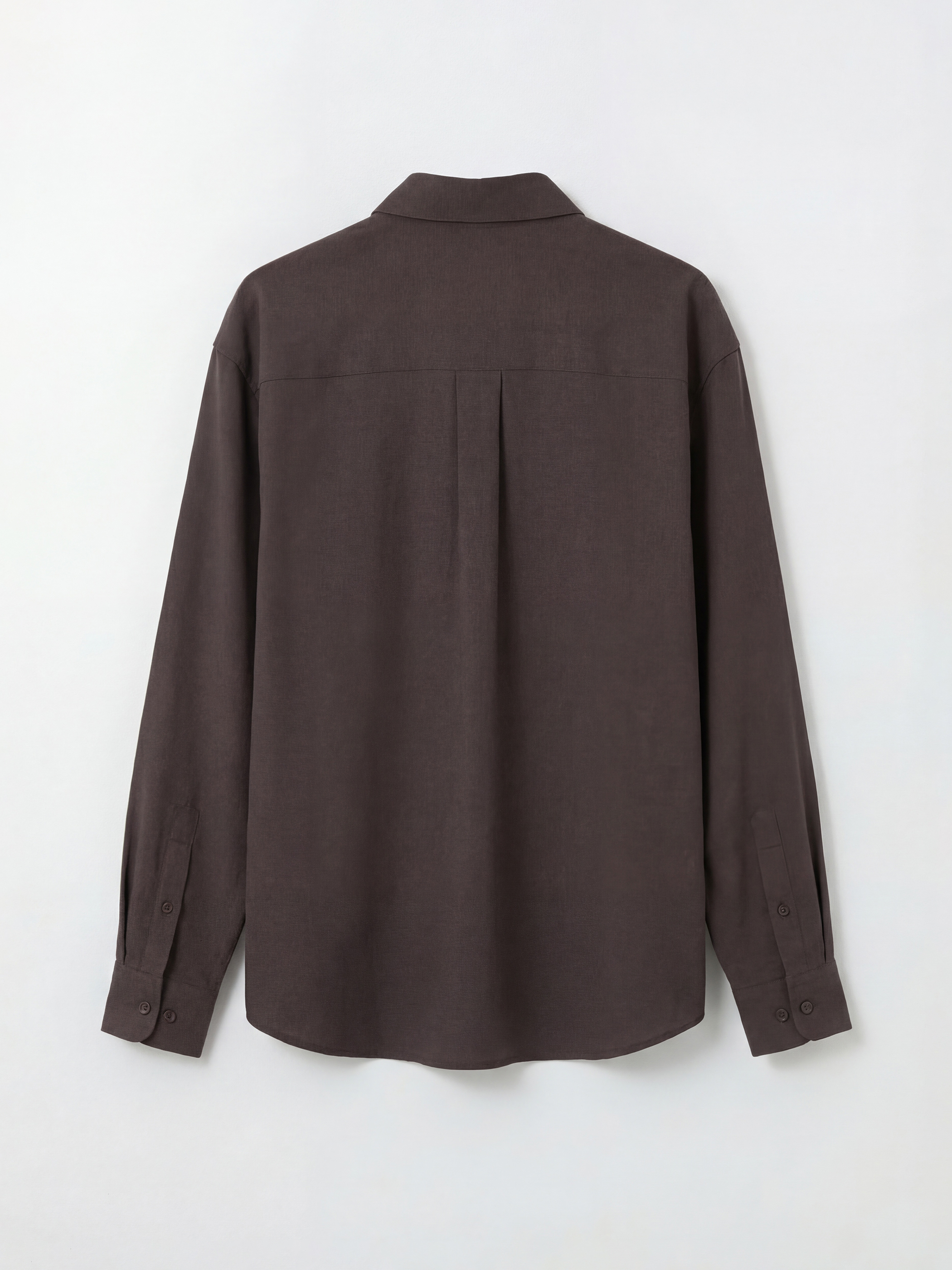 Kahverengi Regular Fit Armürlü Erkek Gömlek-5