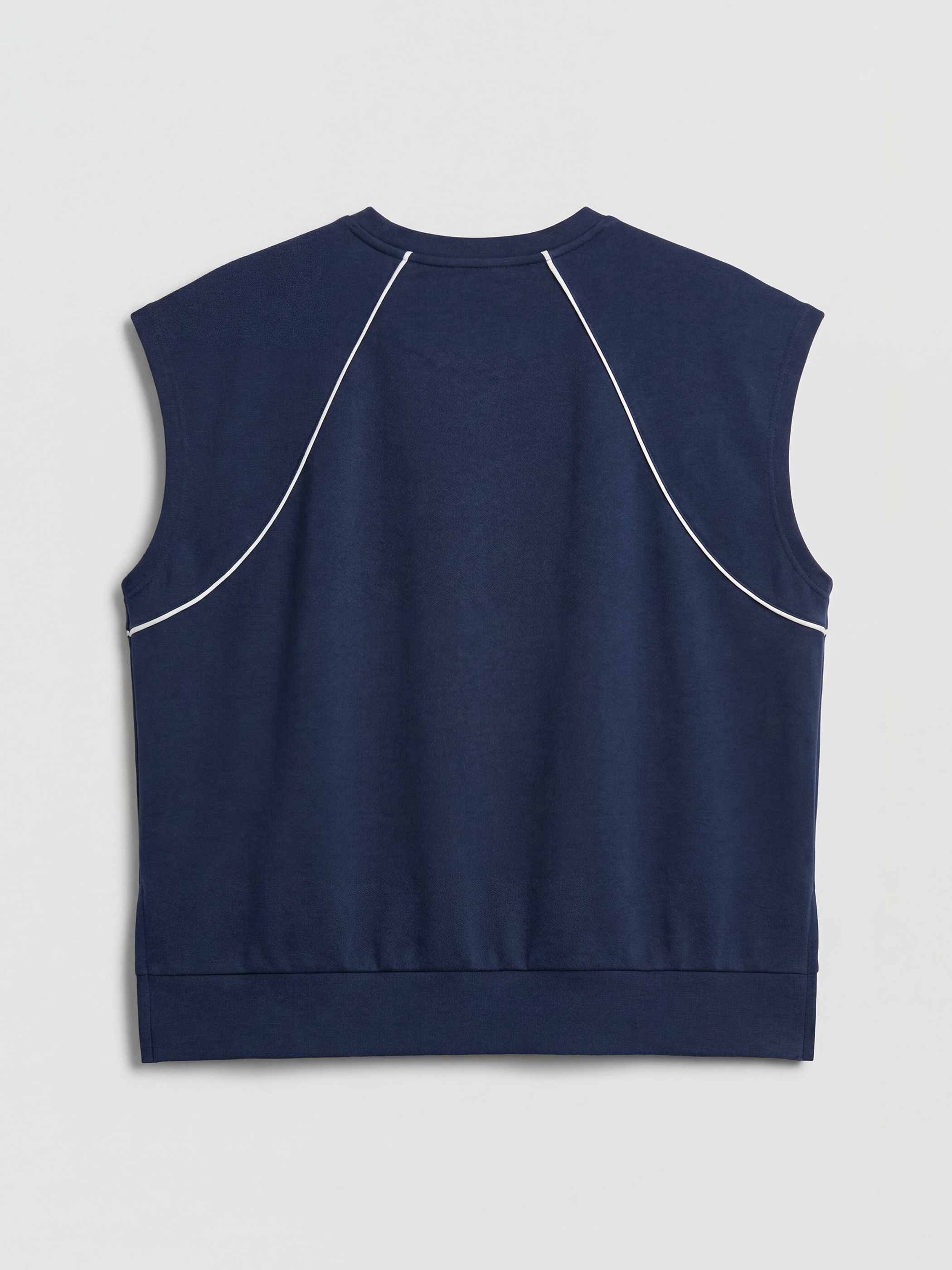 Жена Морско-Синьо Безръкавна тениска-5