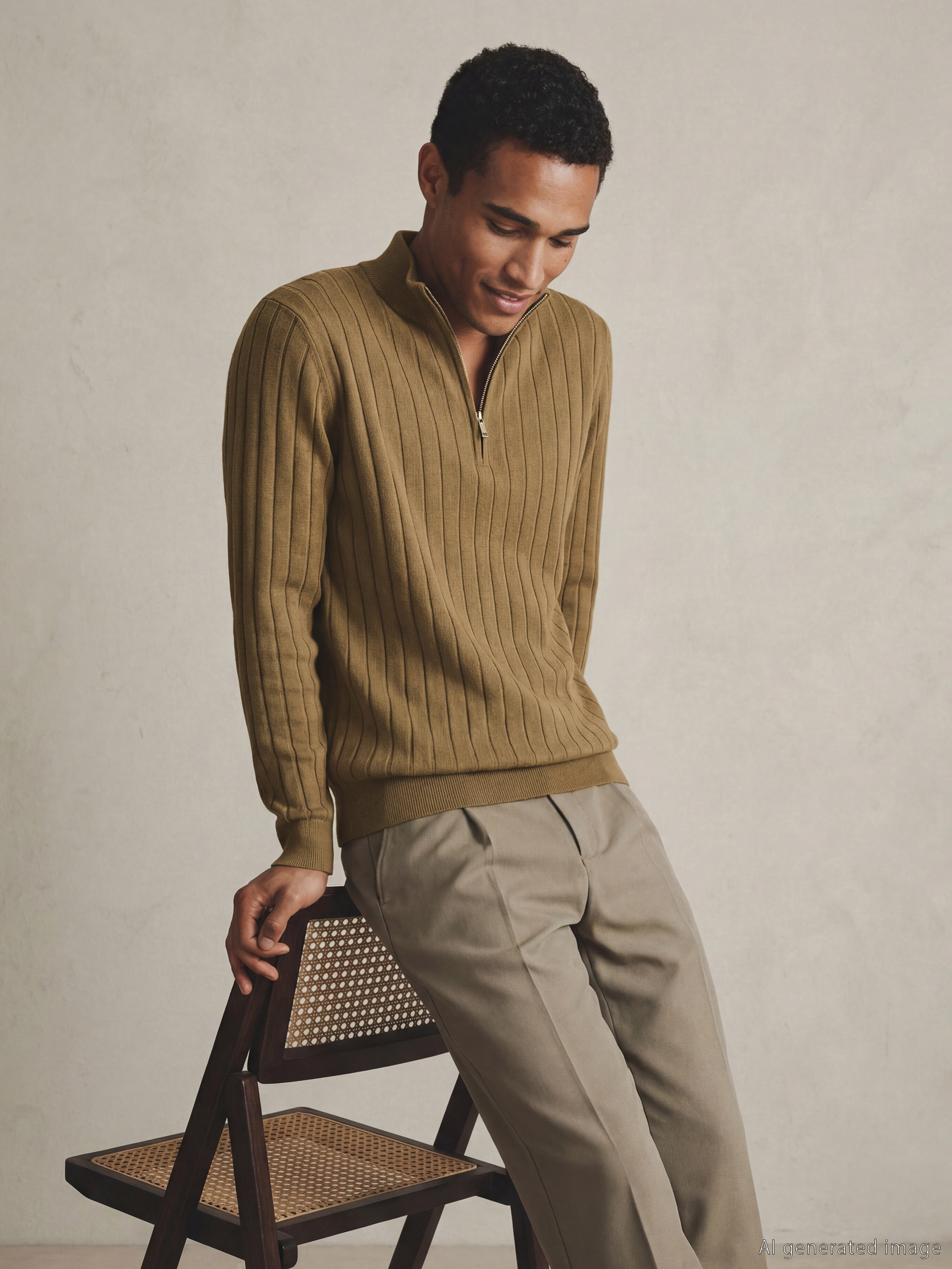 LCW Vision Dik Yaka Triko Erkek Kazak - S6J012Z8-1F3