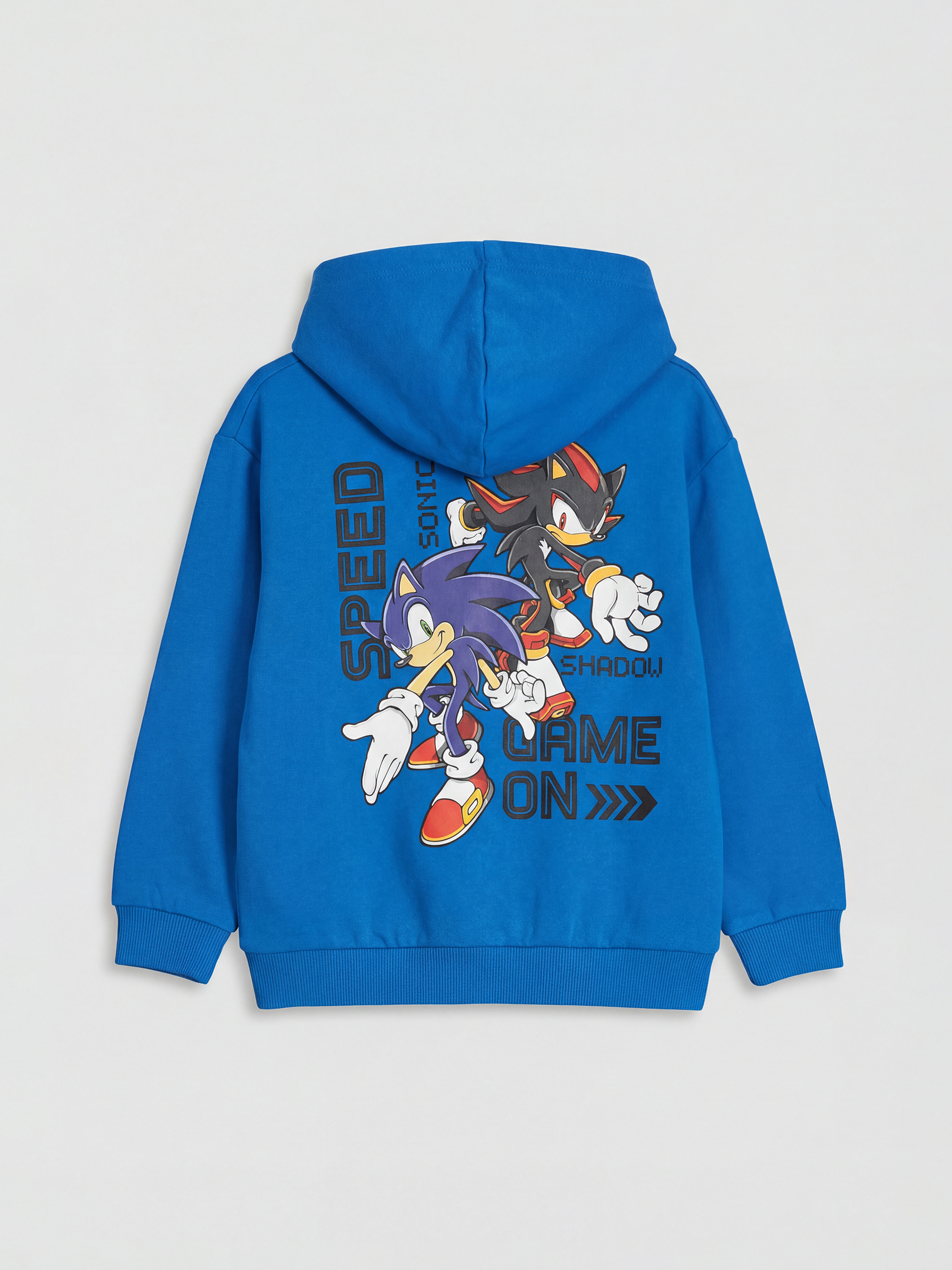 Mavi Sonic Baskılı Erkek Çocuk Hırka Ve Tişört 2'li
-2