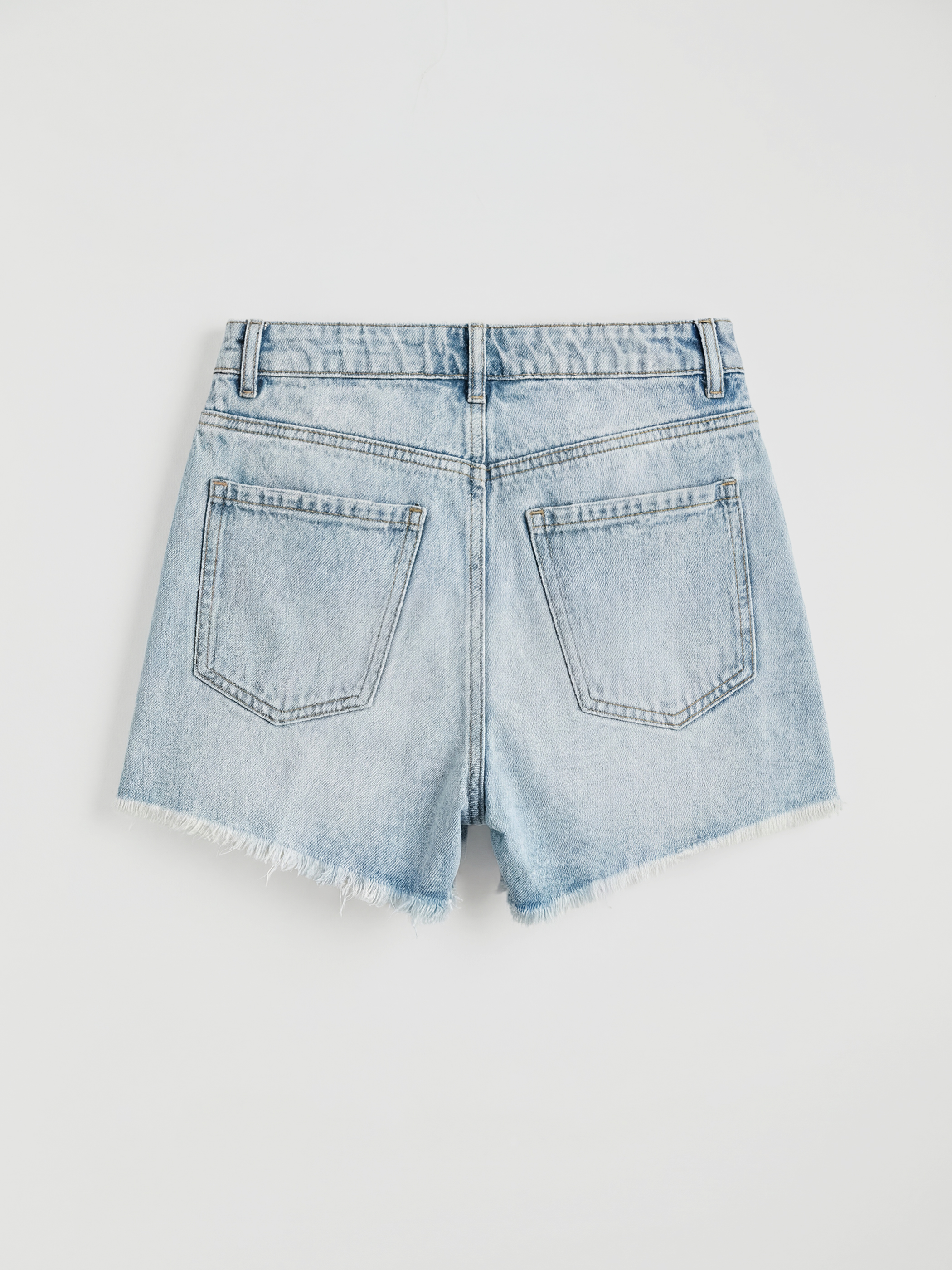 Woman INDIGO Denim Shorts-5