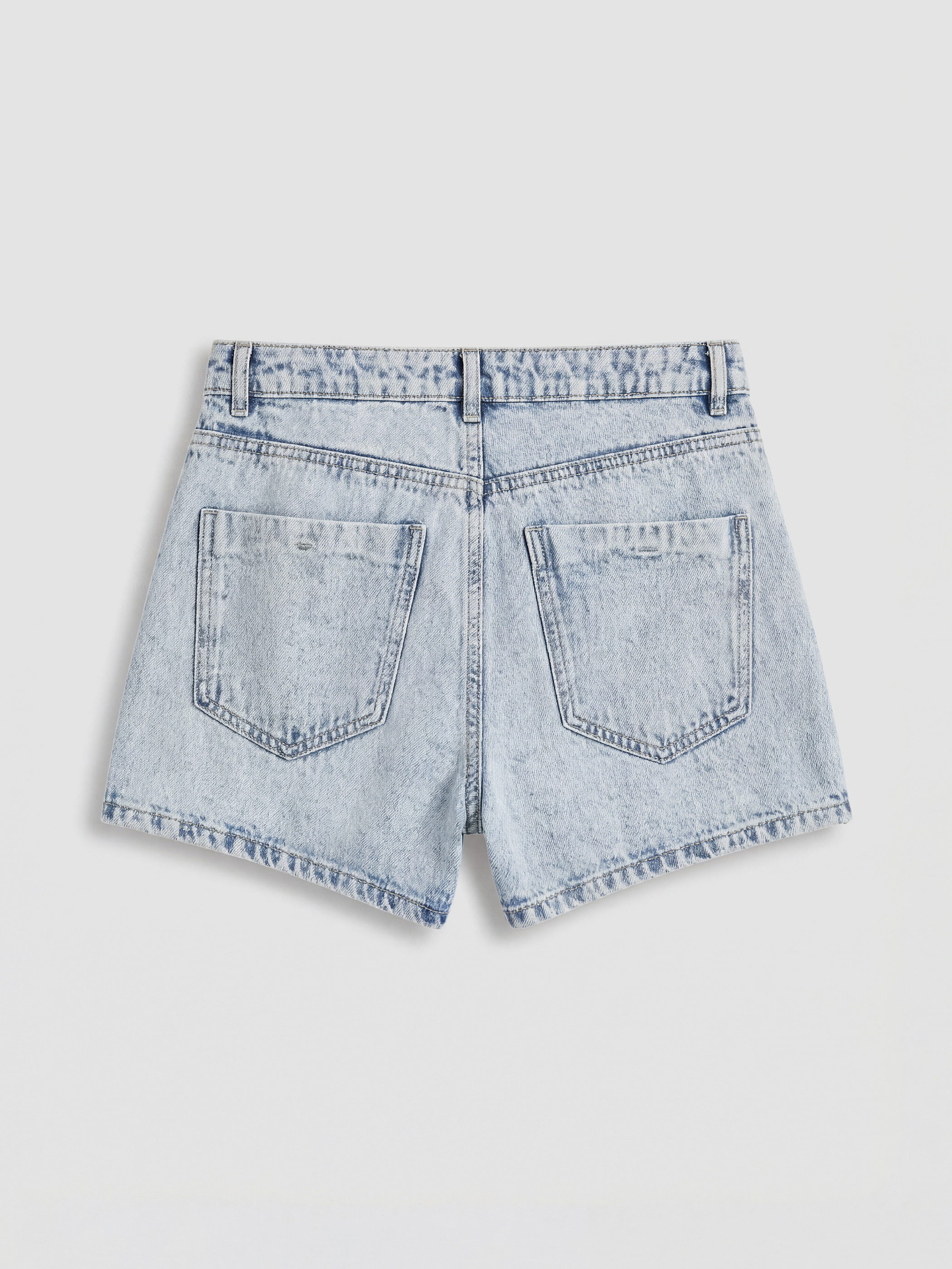 Γυναίκα INDIGO Τζιν σορτς επικάλυψης-5