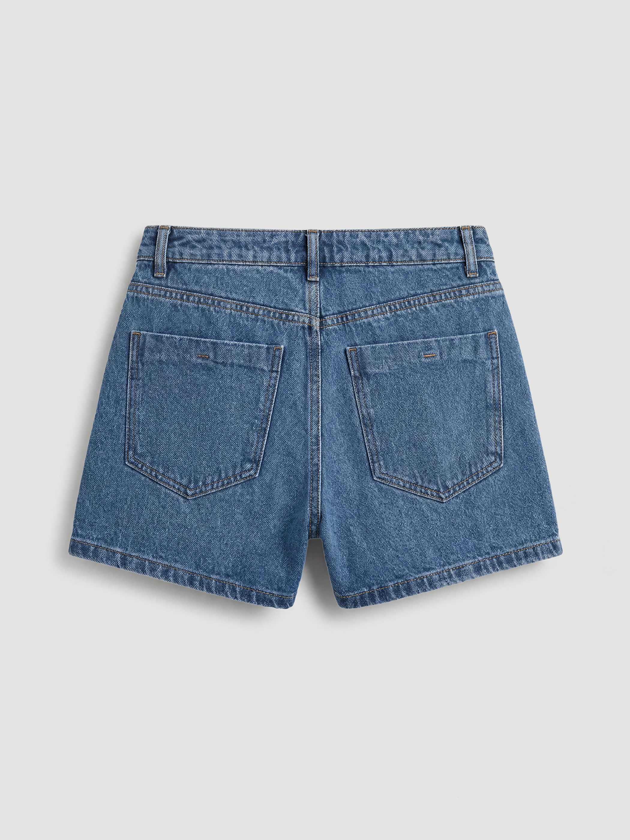 Γυναίκα INDIGO Τζιν σορτς επικάλυψης-5