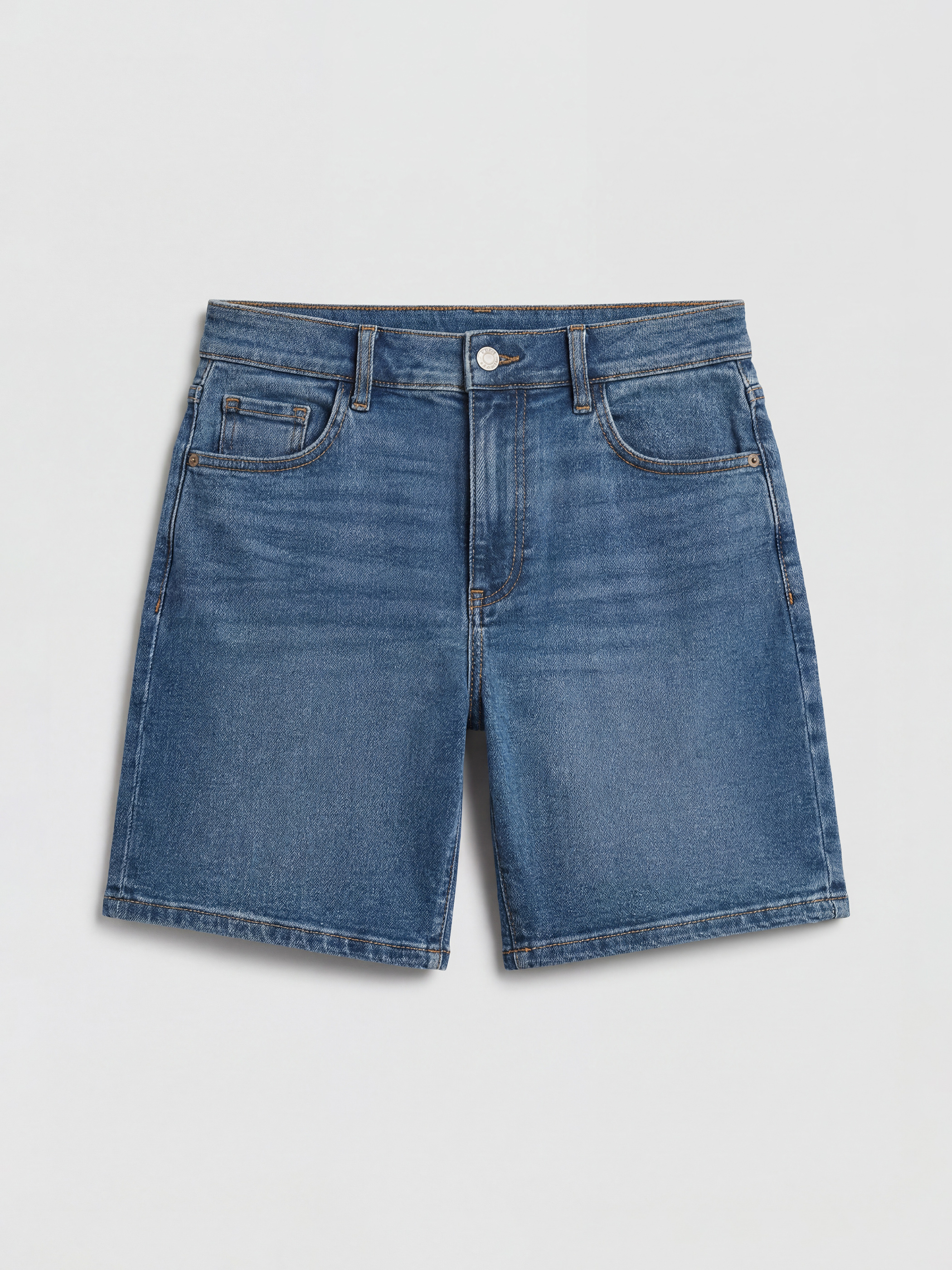 Woman Indigo Denim Shorts-2