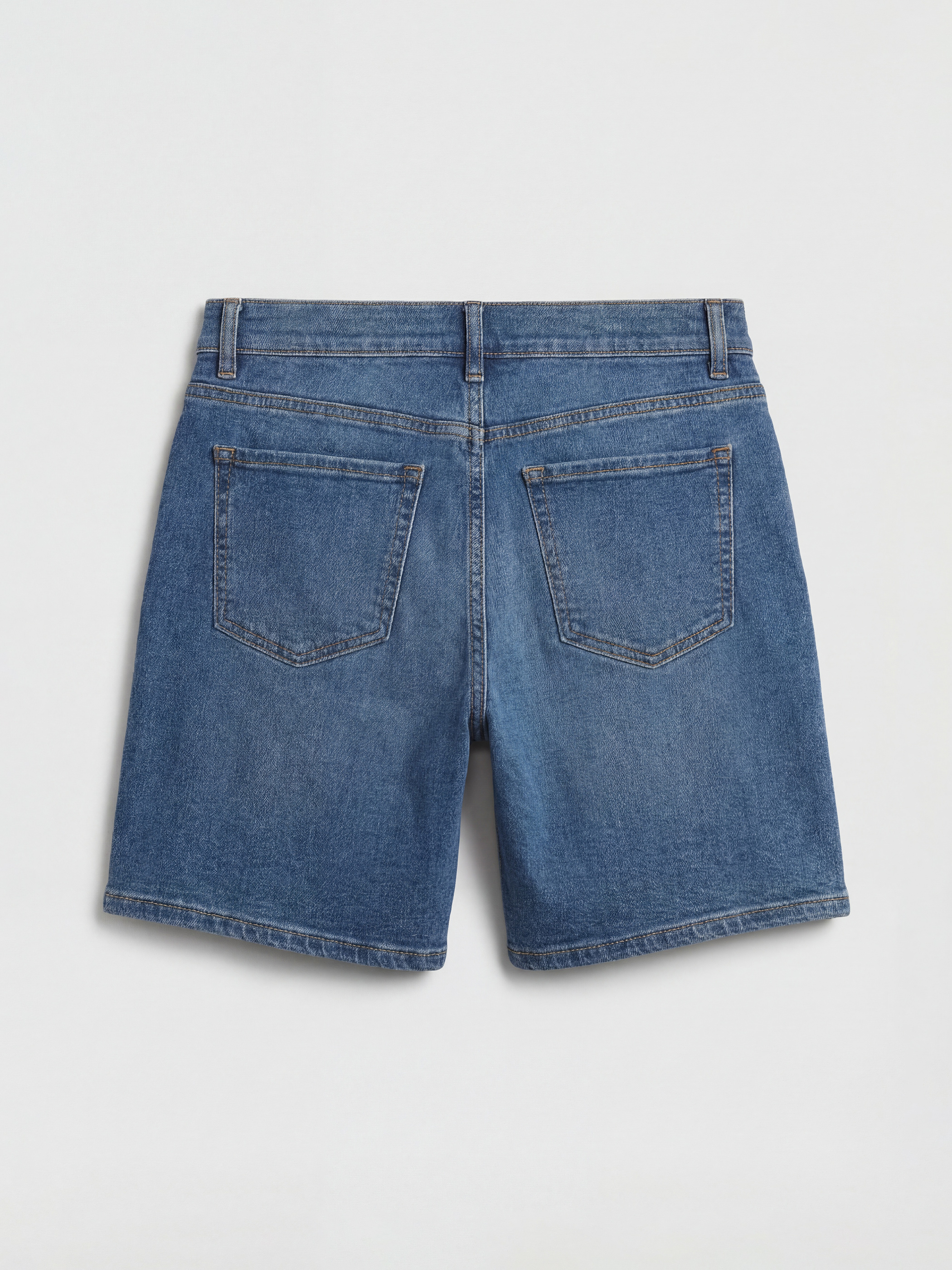 Woman Indigo Denim Shorts-3