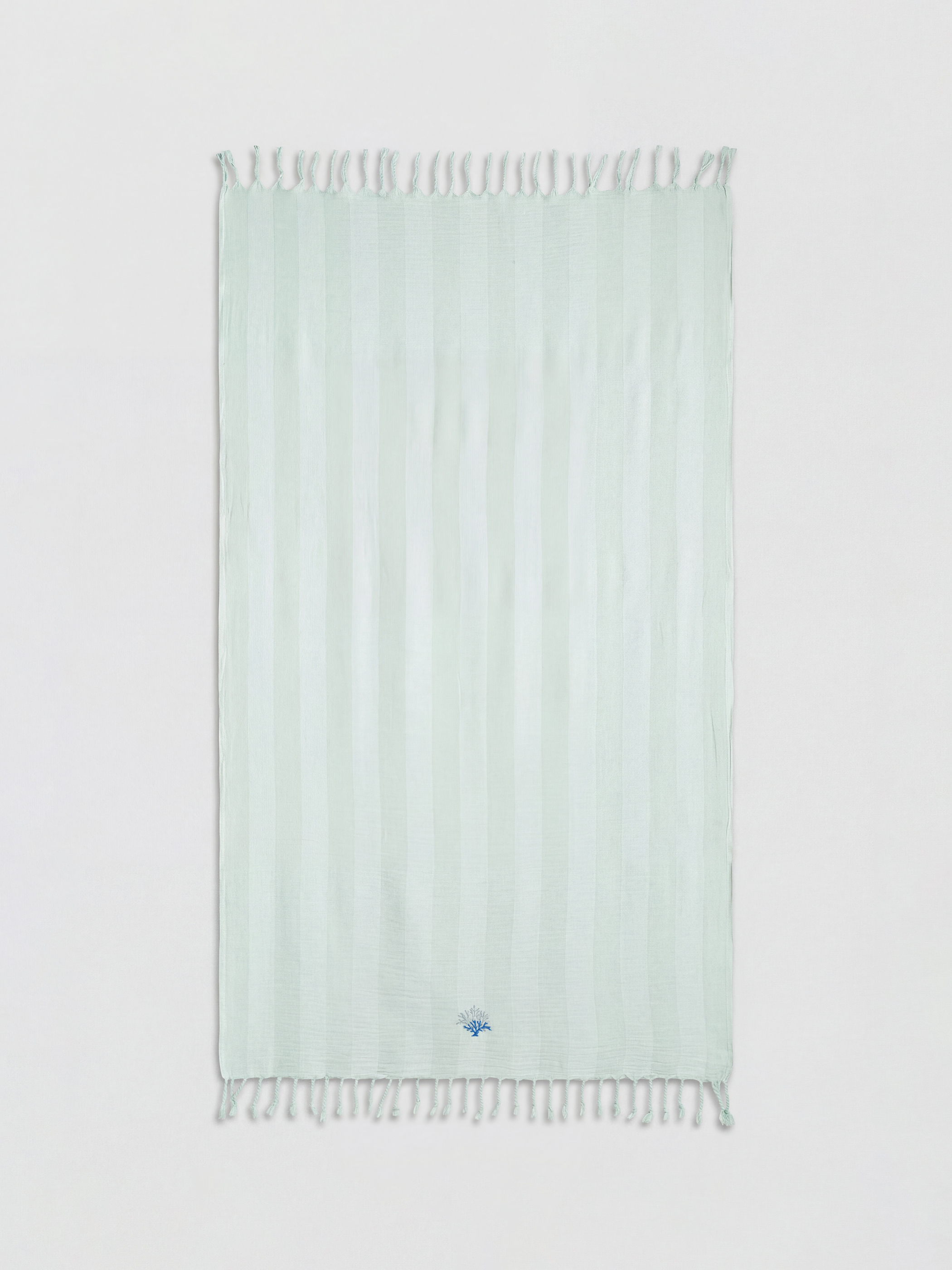 Yeşil Nakışlı Banyo Havlusu 80x160 cm-1