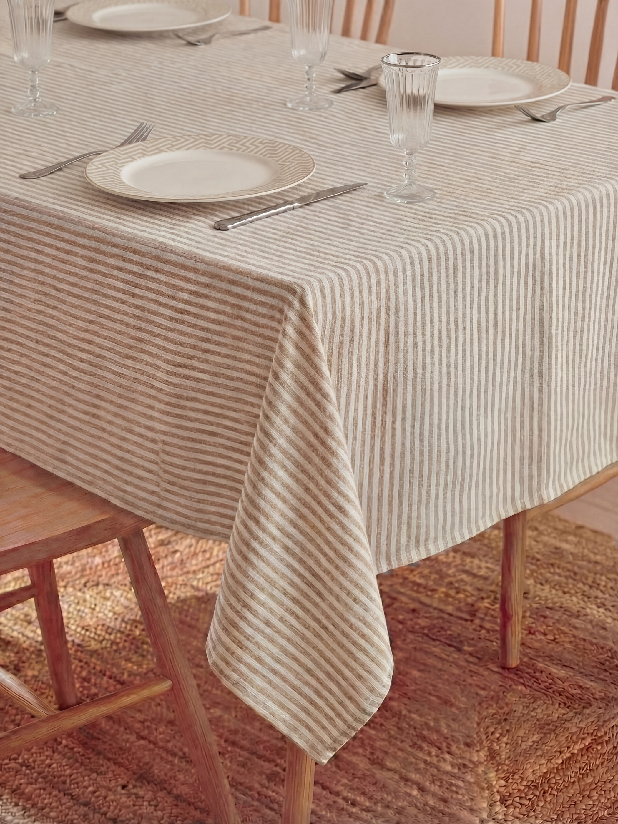 BEIGE Tablecloth-1