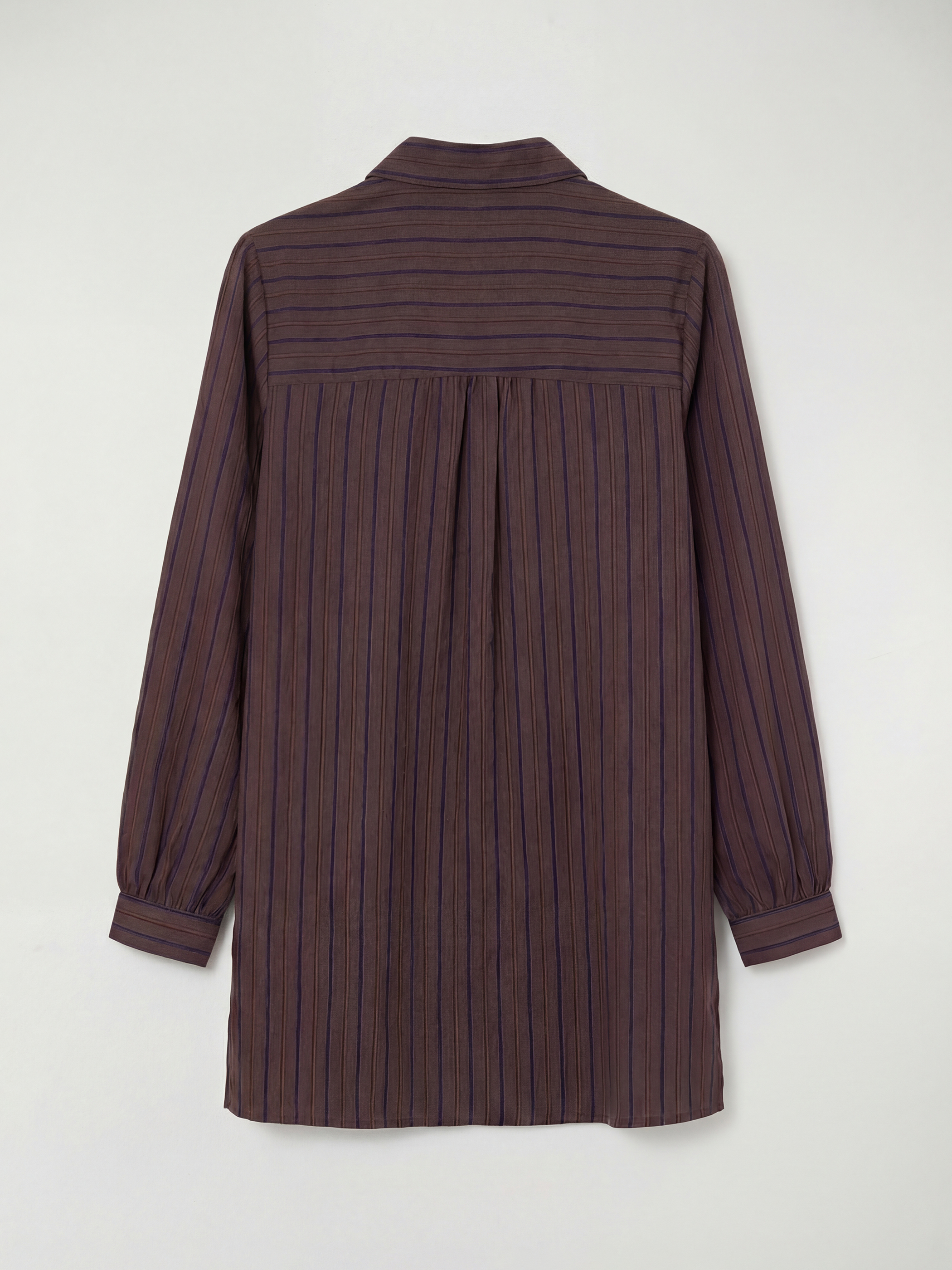 قميص تونك نسائي واسع مخطط ومزخرف.-6