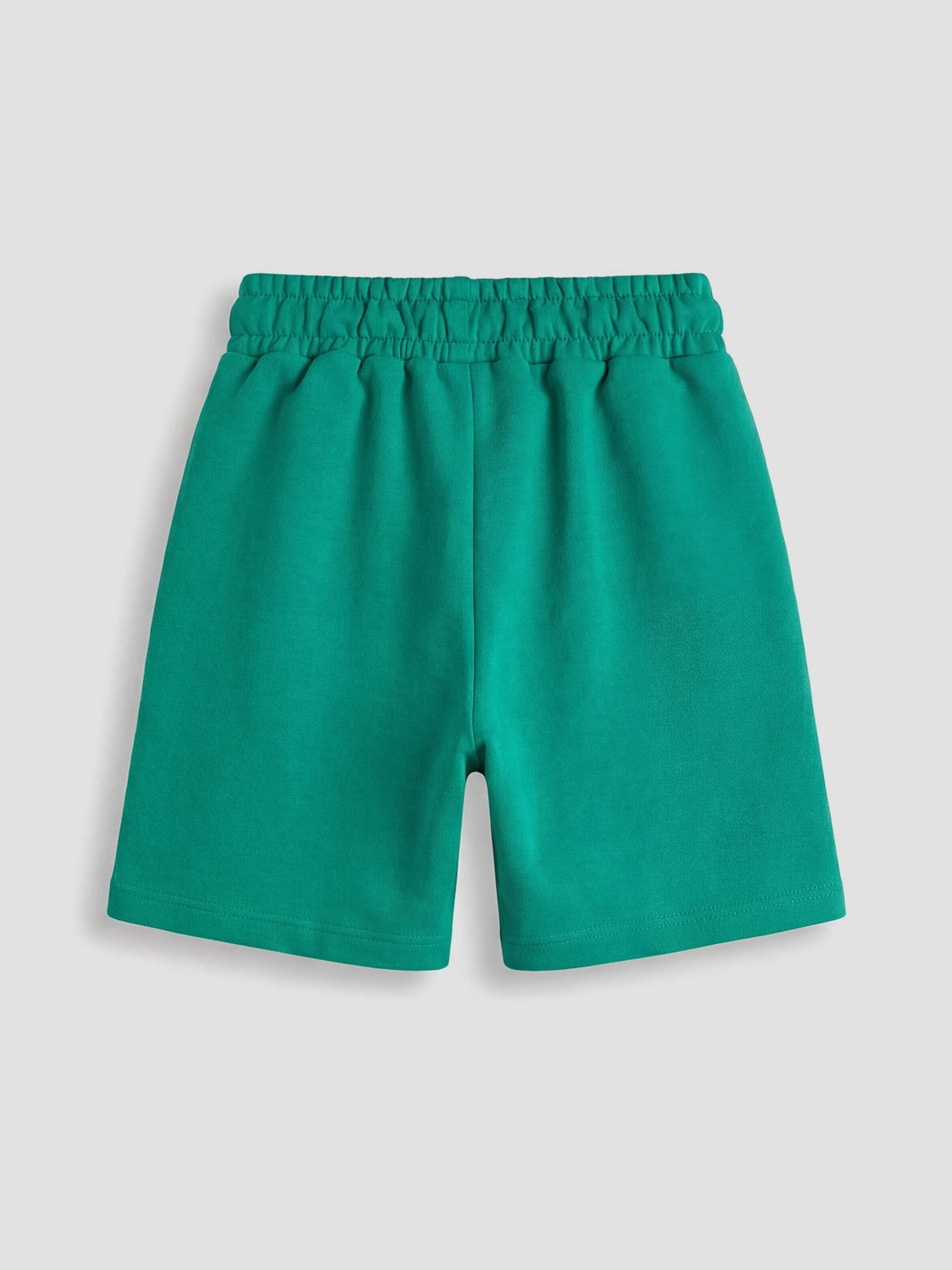 Yeşil Beli Lastikli Baskılı Erkek Çocuk Şort-1