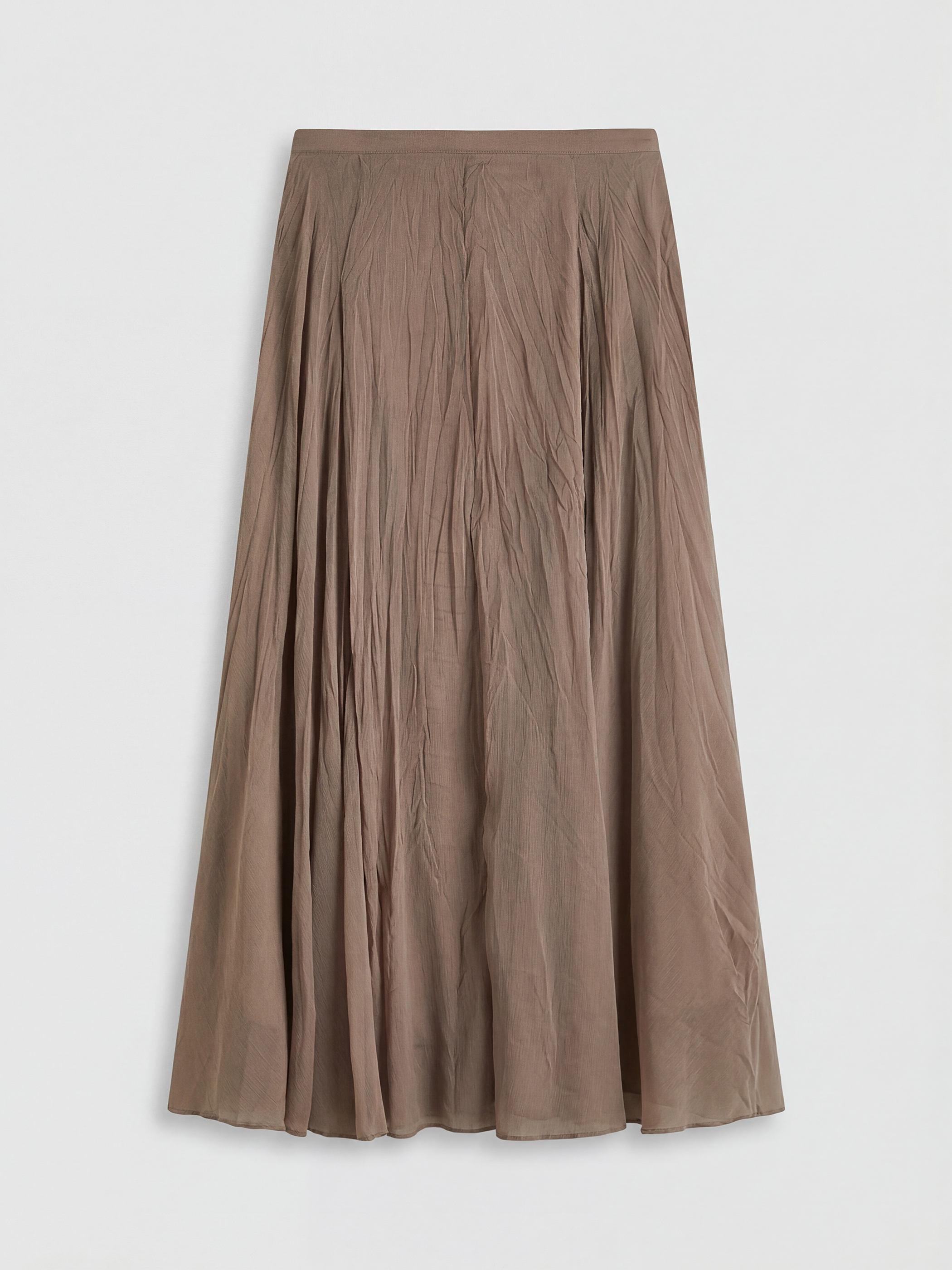Woman Brown Skirt-4