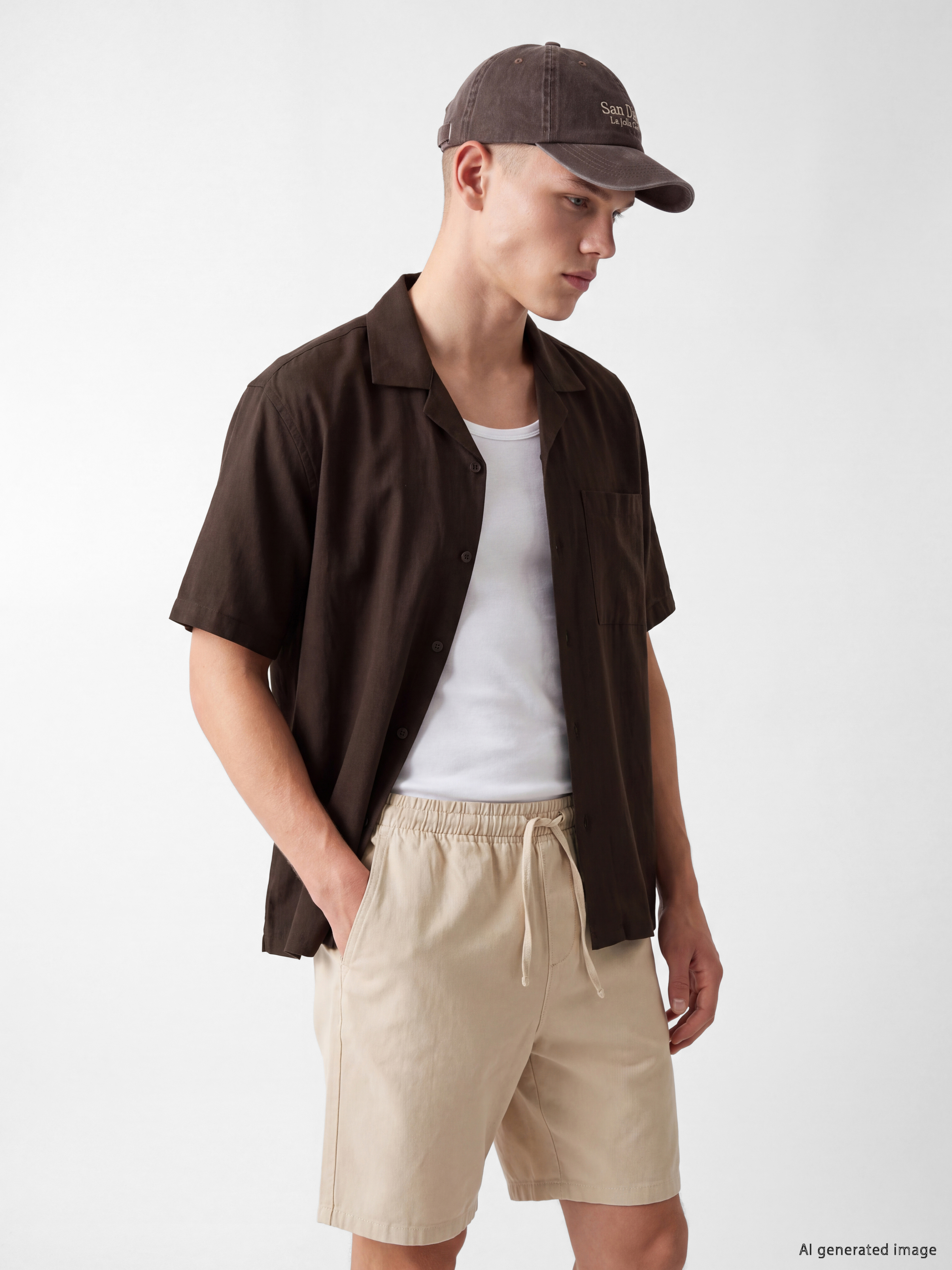 XSIDE Camp Collar Short Sleeve Men's Shirt