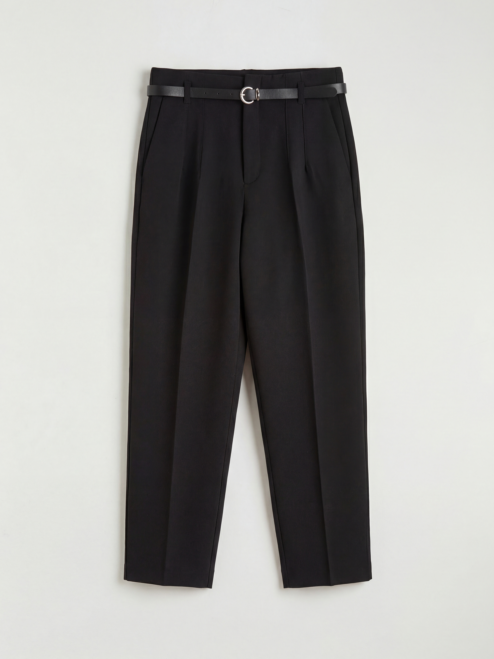 LCW Vision Beli Kemerli Kadın Pileli Kumaş Pantolon - S6JH11Z8-CVL