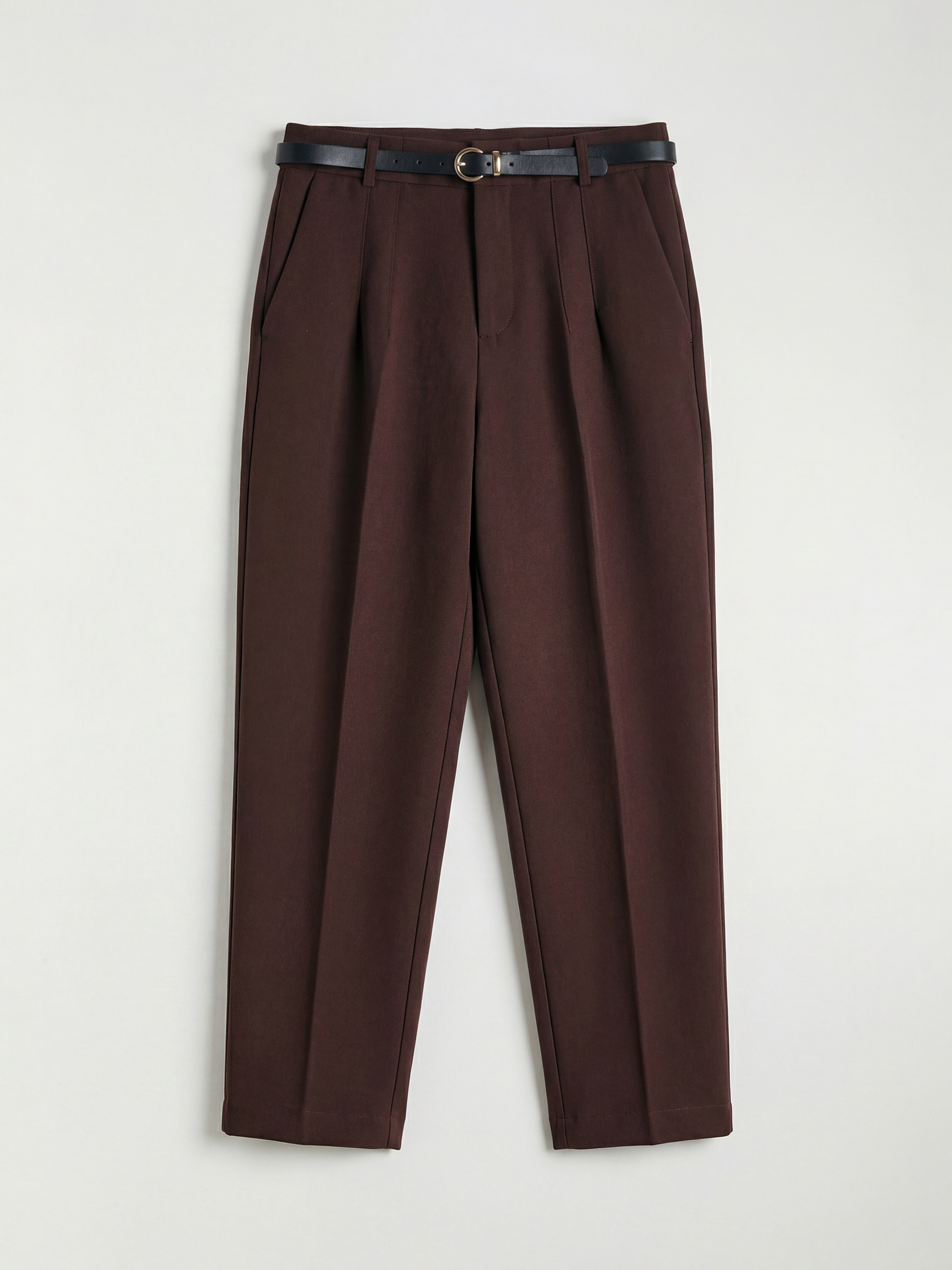 LCW Vision Beli Kemerli Kadın Pileli Kumaş Pantolon - S6JH11Z8-ZRF