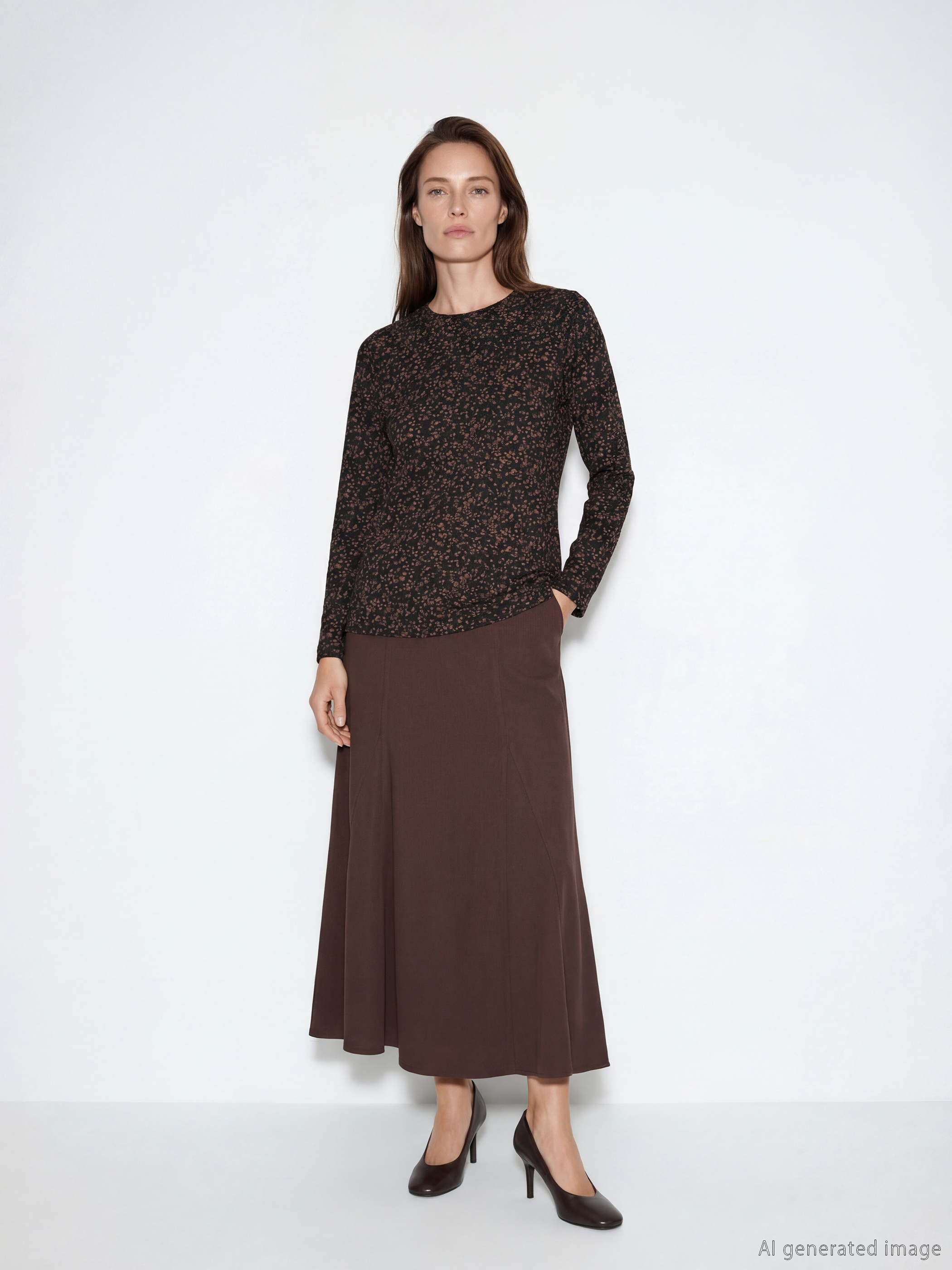 LCW Grace Beli Lastikli Pileli Etek - S6JH77Z8-HSK