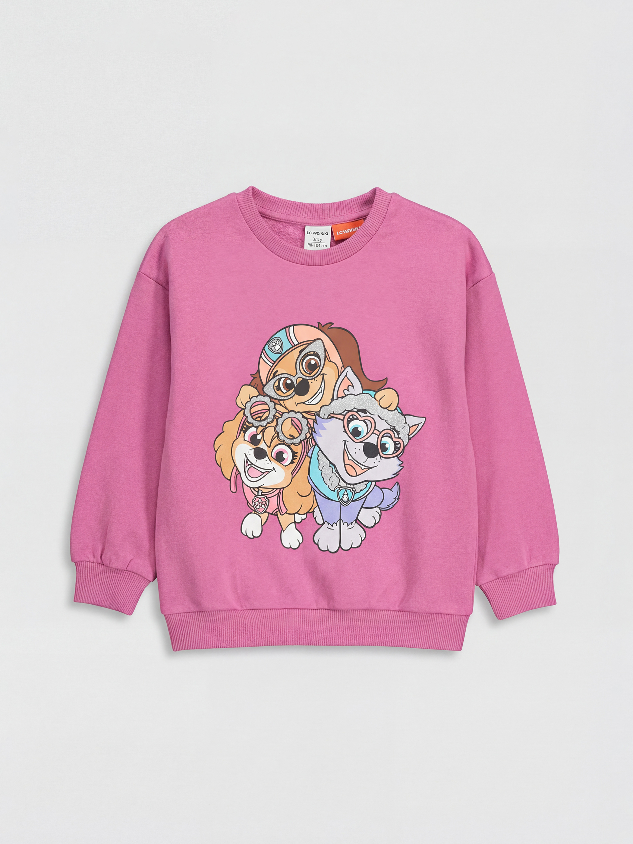 LCW Kids Bisiklet Yaka  Kız Çocuk Sweatshirt - S6JJ63Z1-GTV