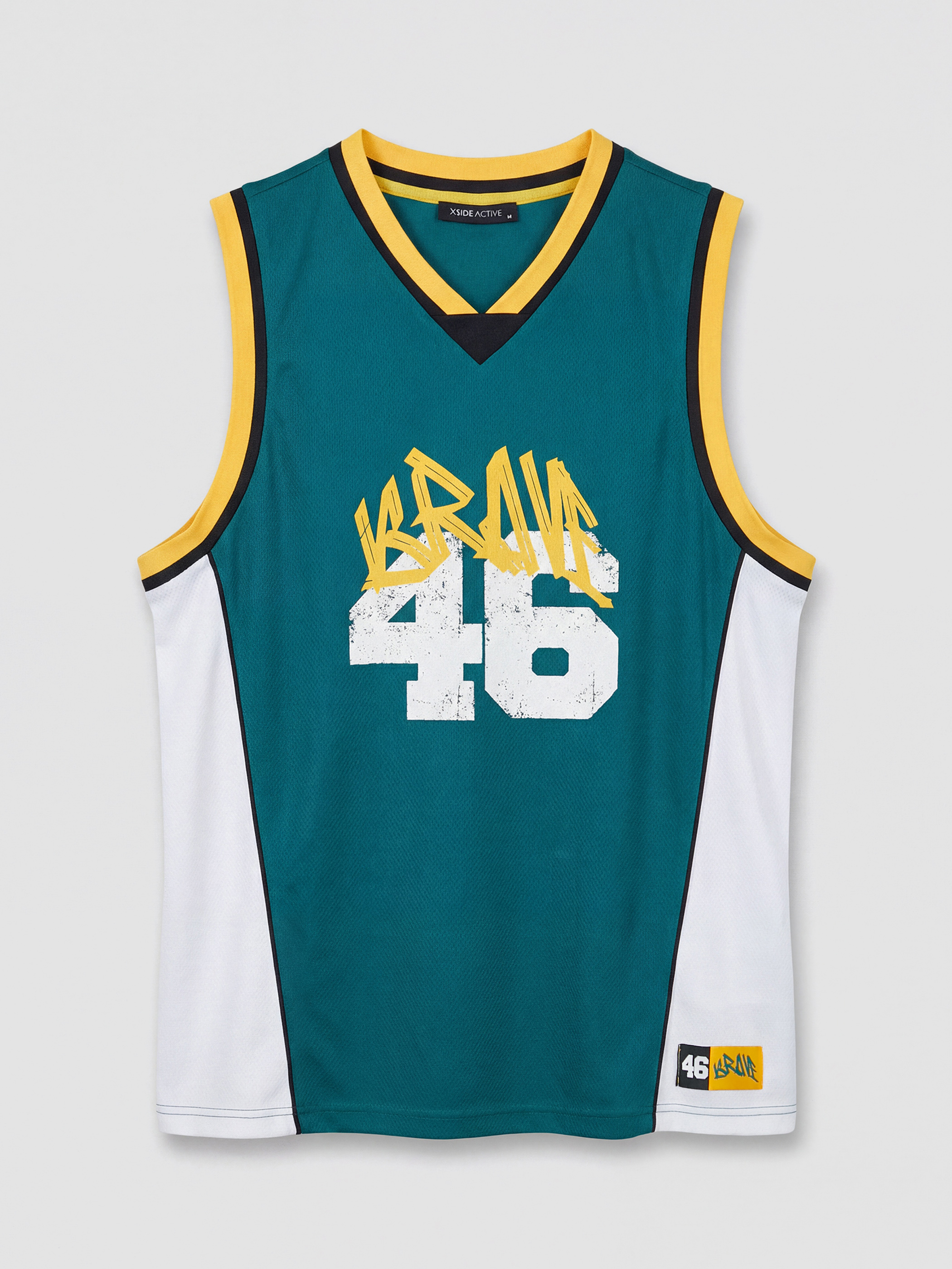 V Neck Printed Men's Athletic Tank Top-3