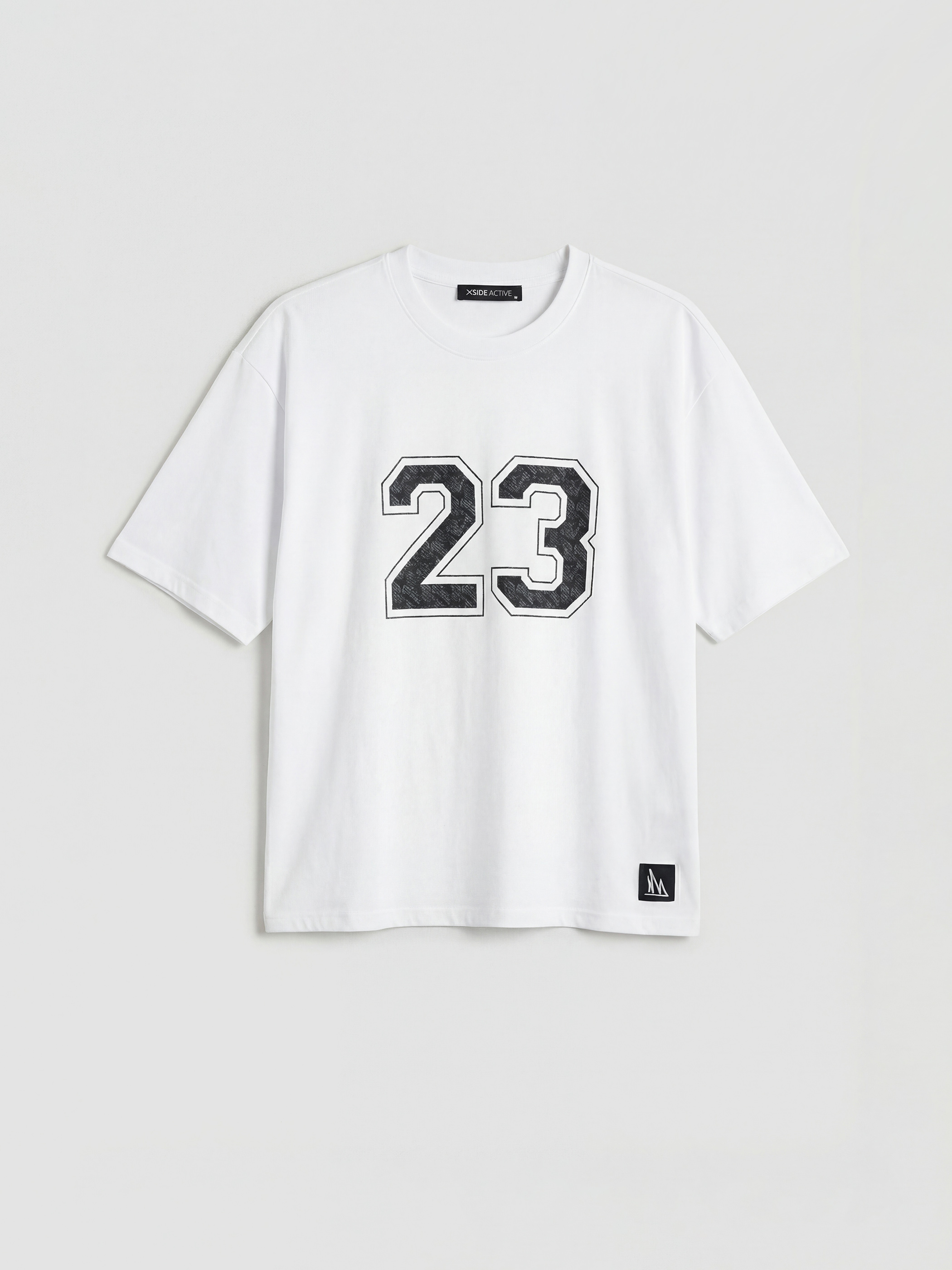 Crew Neck Oversize Printed Men's Sports T-Shirt-2