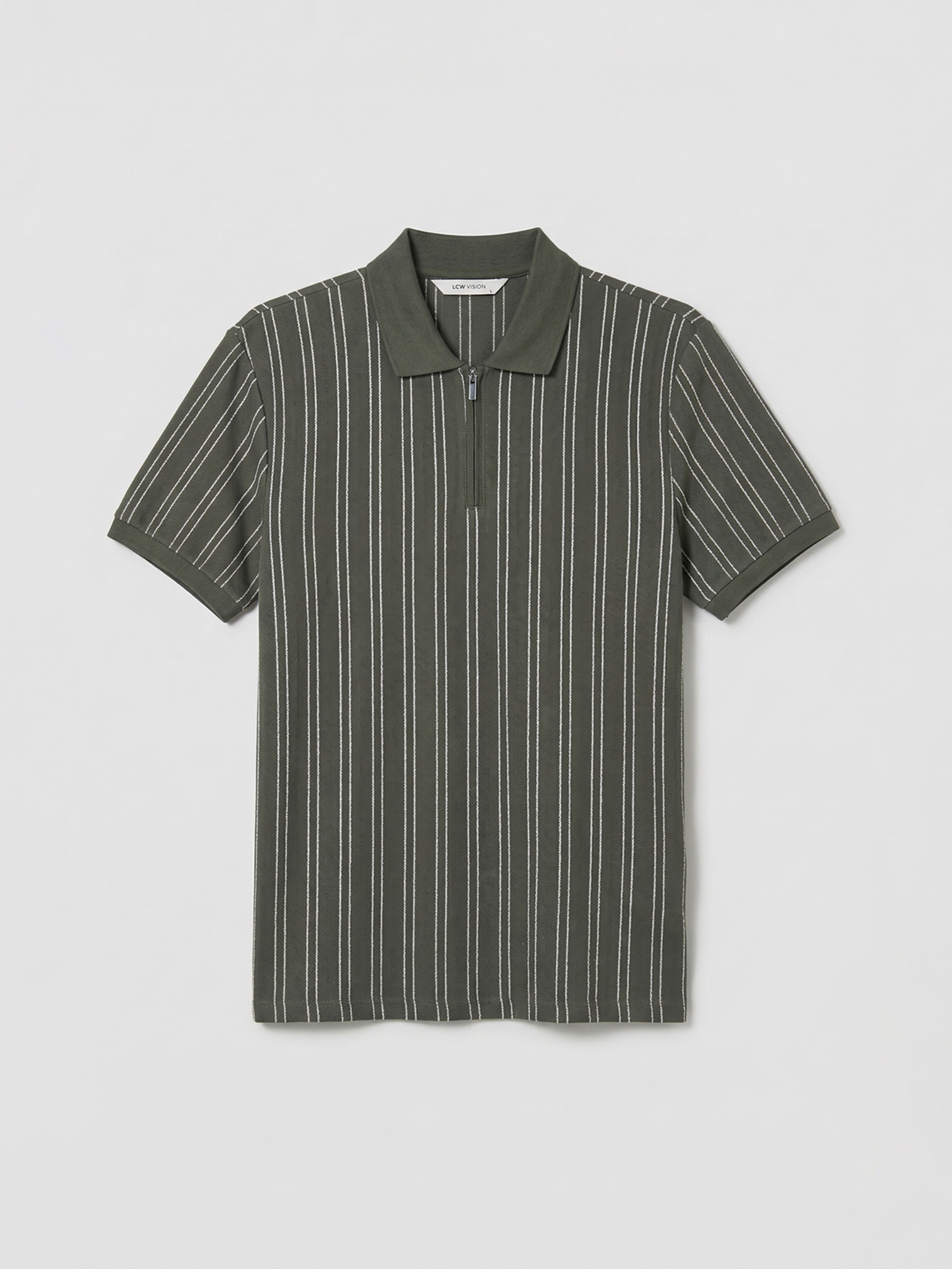 LCW Vision Polo Yaka Çizgili Erkek Tişört		
 - S6JO91Z8-LFT