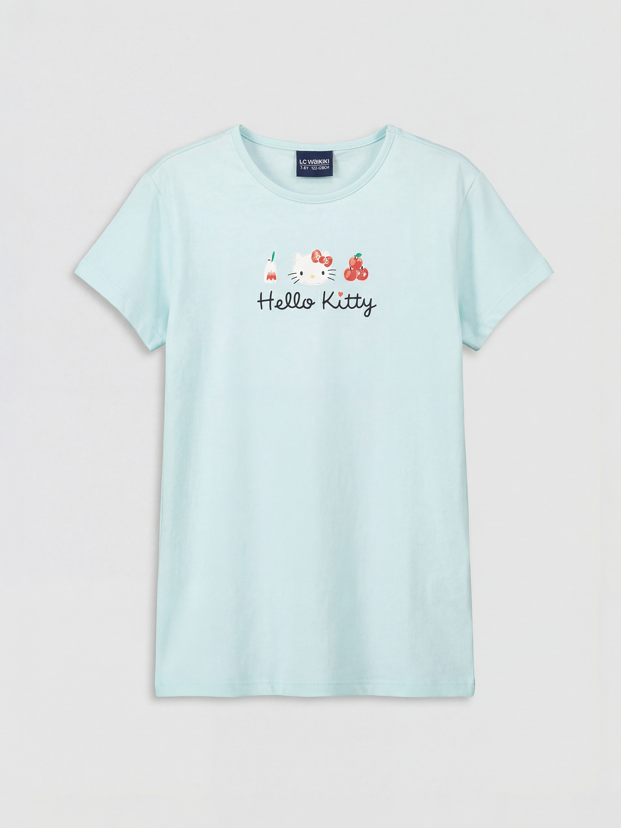 Pembe Baskılı Kız Çocuk Tişört 2'li-3