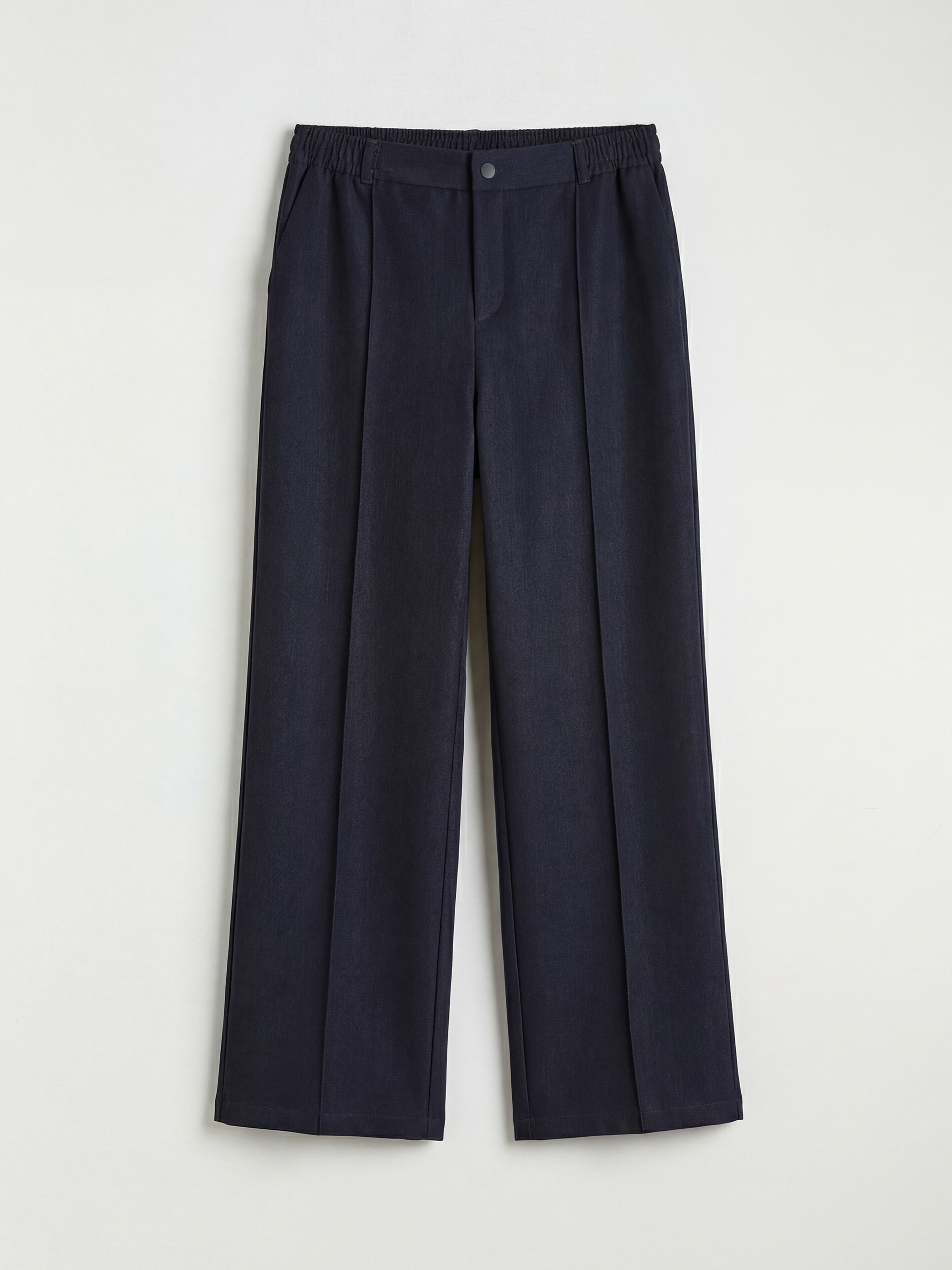 LCW Grace Büyük Beden Beli Lastikli Geniş Paça Kadın Pantolon - S6JS25Z8-LBF