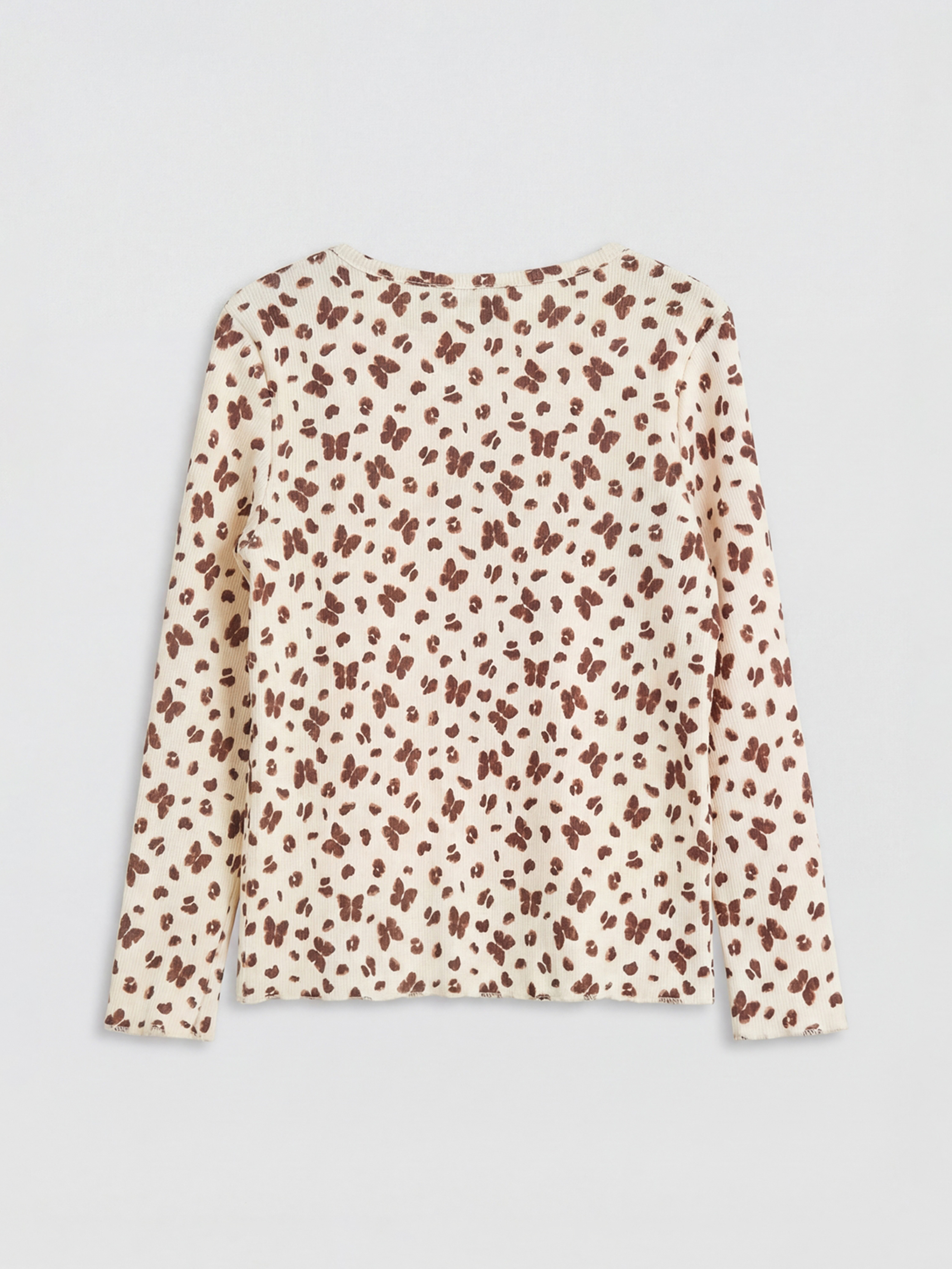 Девочки экрю Футболка-1