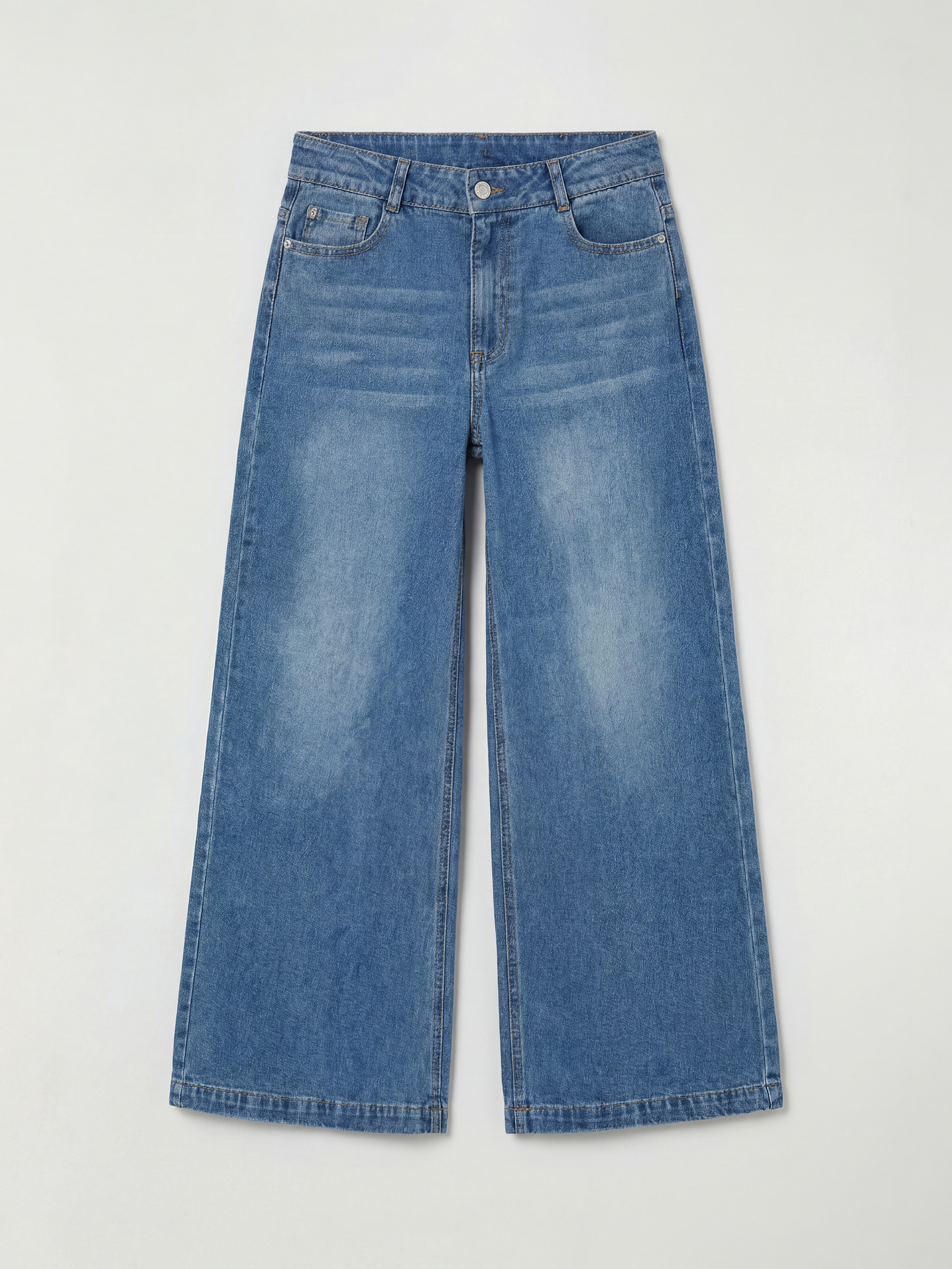 LCW Kids Dečije farmerke širokih nogavica - S6JT32Z4-SHK