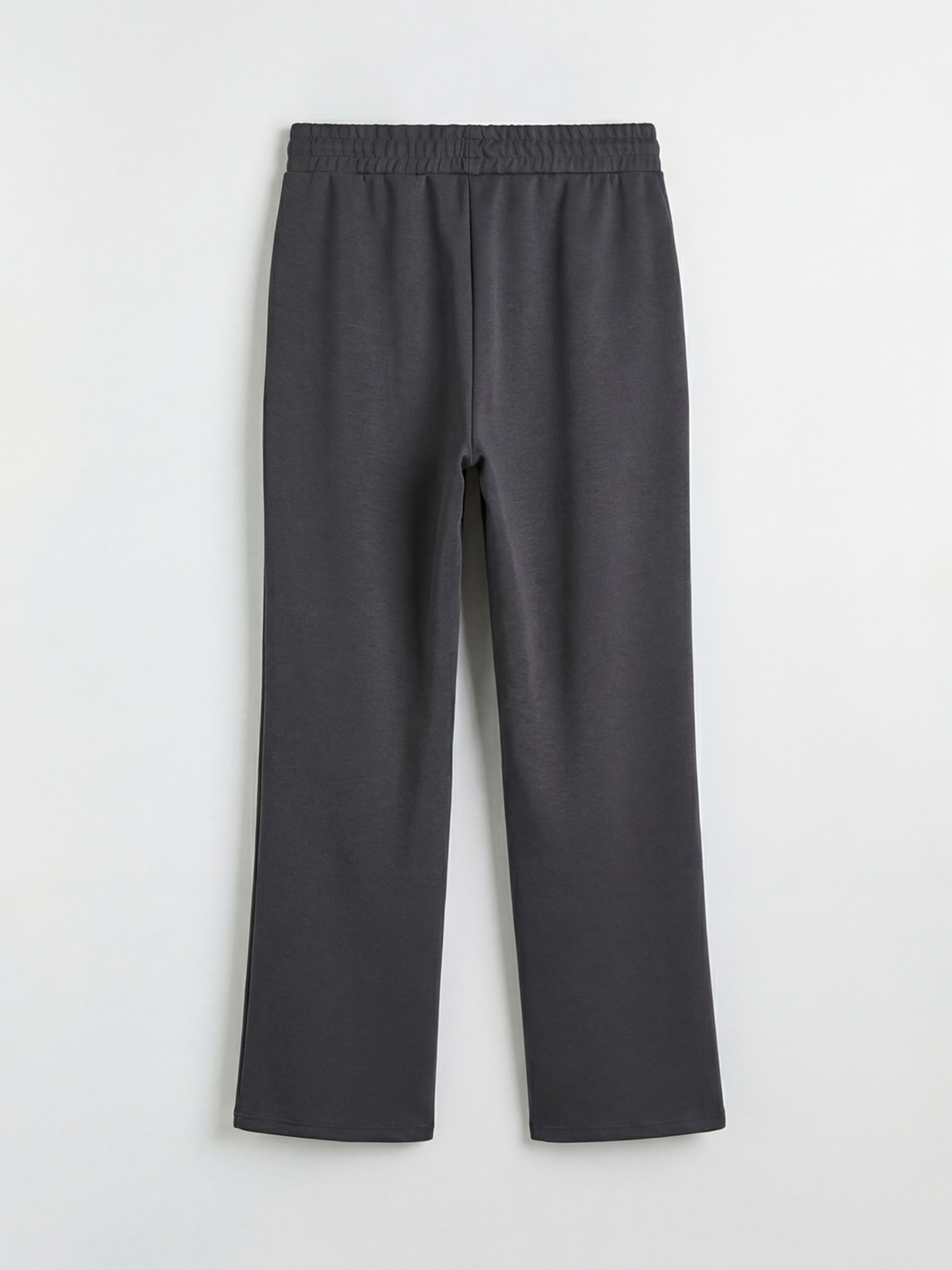 Antrasit Beli Lastikli Soft Touch Kadın Eşofman Altı	-1