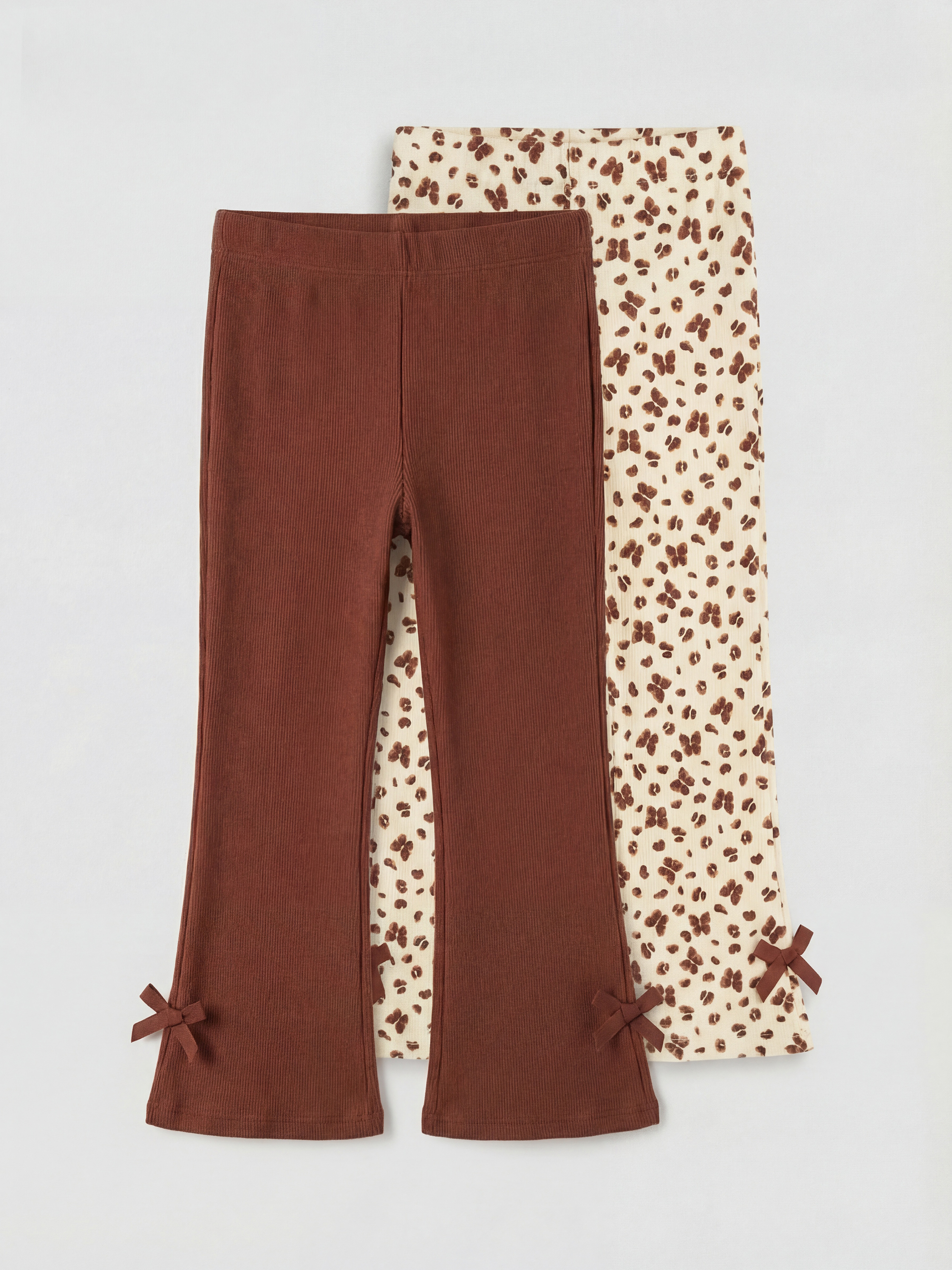 LCW Kids İspanyol Paça Kız Çocuk Tayt Pantolon 2'li - S6JU57Z1-LRB