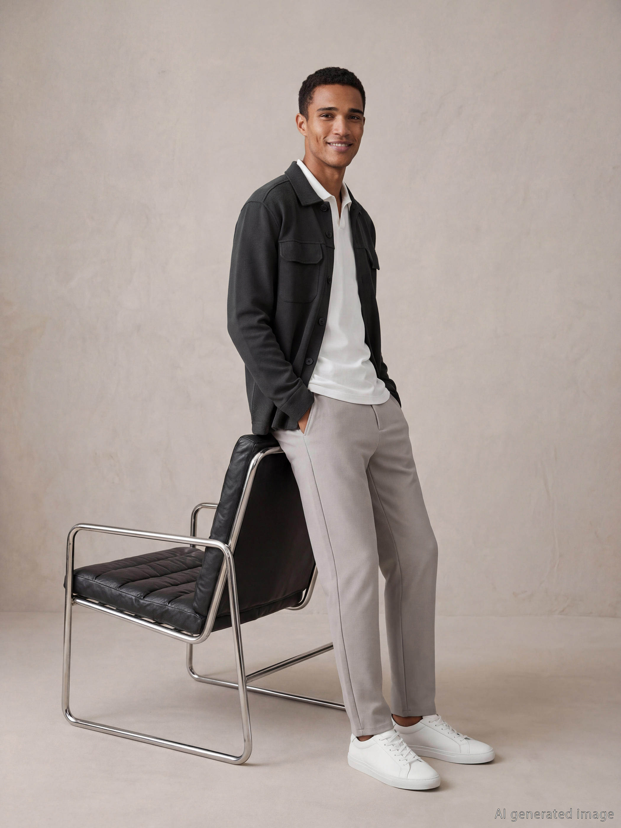 چاکەتی فیت ئاسایی پیاوان-1