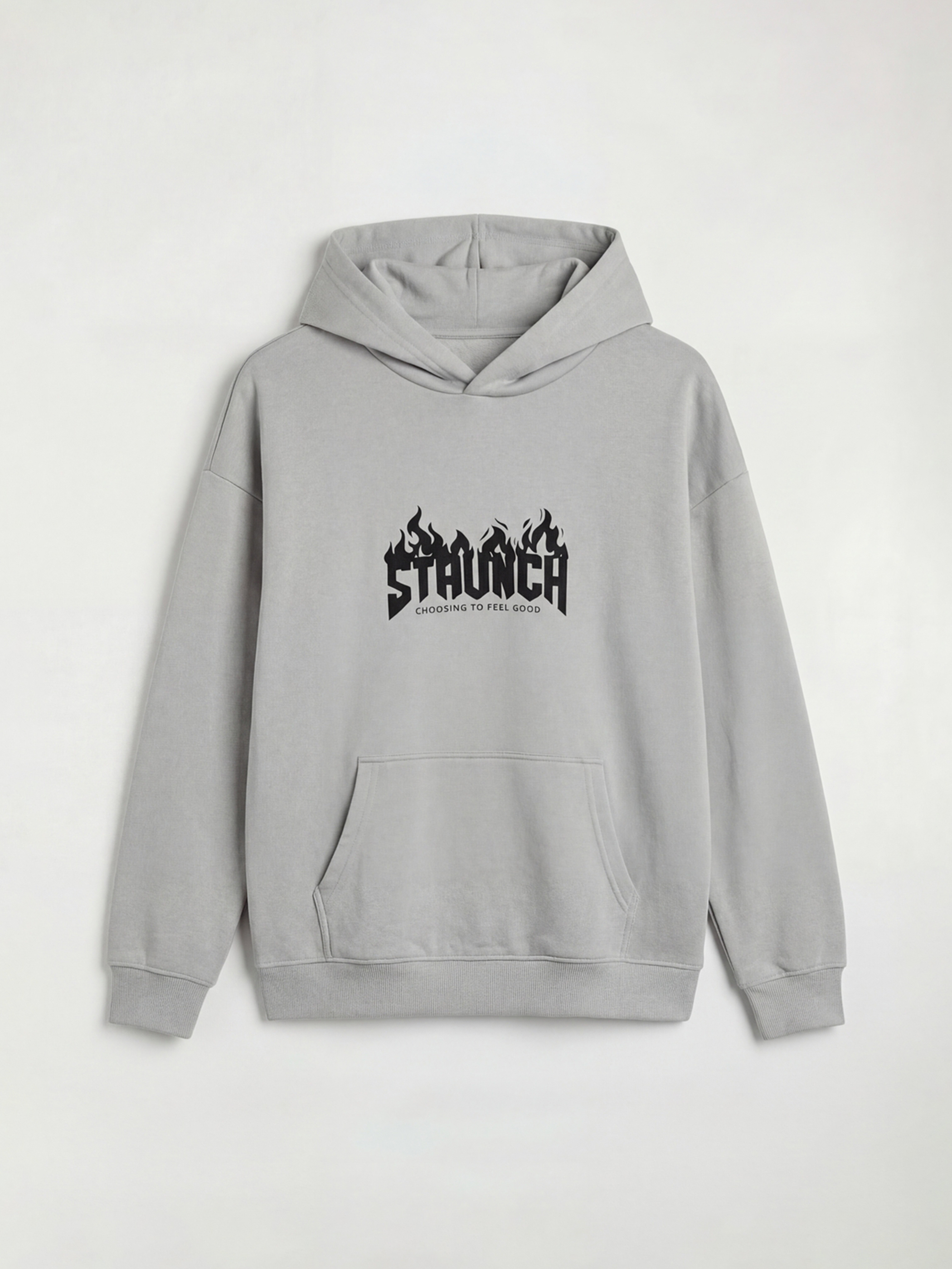 XSIDE Men's Heavyweight Hoodie with Long Sleeves and Print - S6JY21Z8-FLG